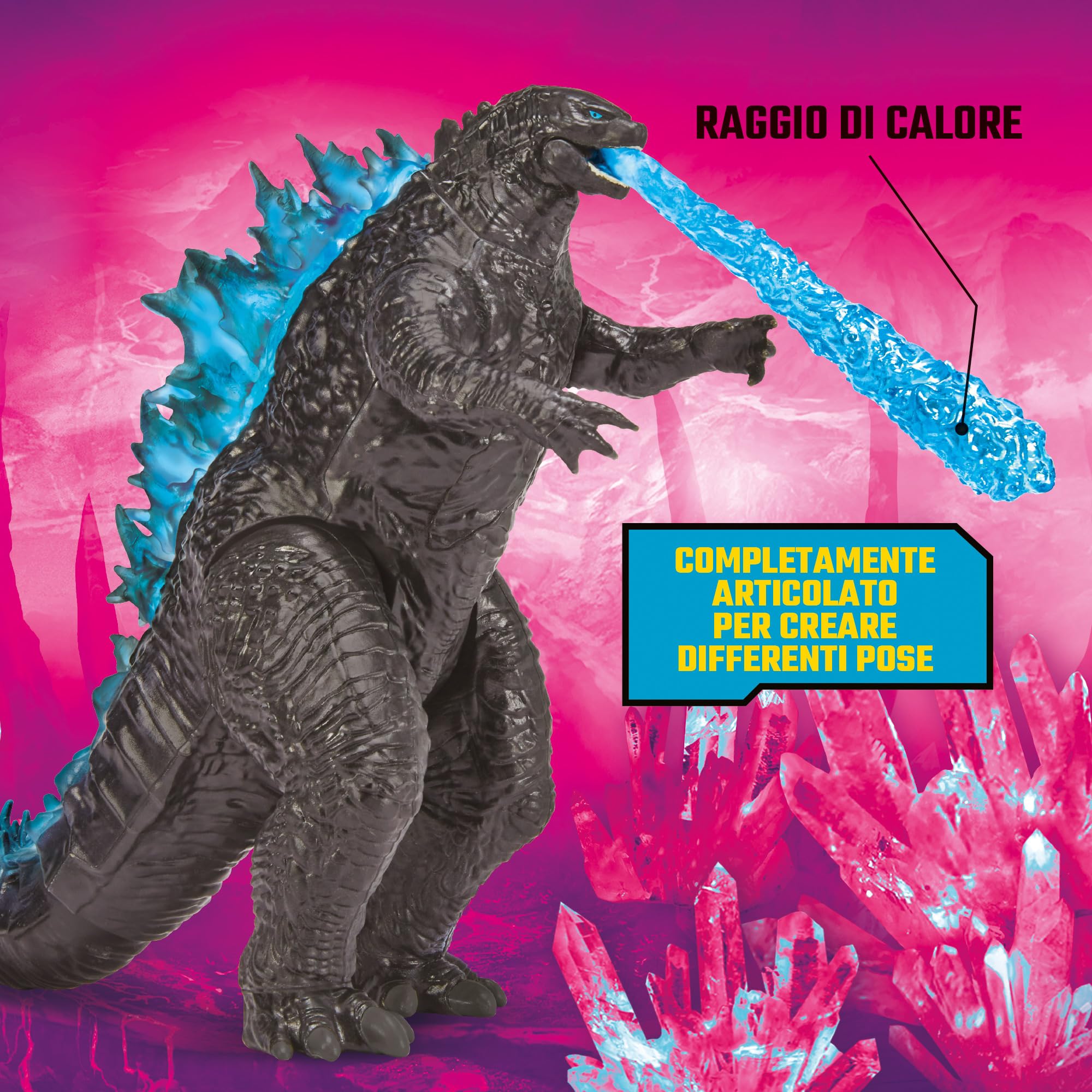 Giochi Preziosi Godzilla Per Kong Il Nuovo Impero - Godzilla Action Figure Da Collezione Da 15 Cm Articolato, Altamente Dettagliato E Accessoriato, Per Bambini A Partire Dai 4 Anni,Come Nel Film