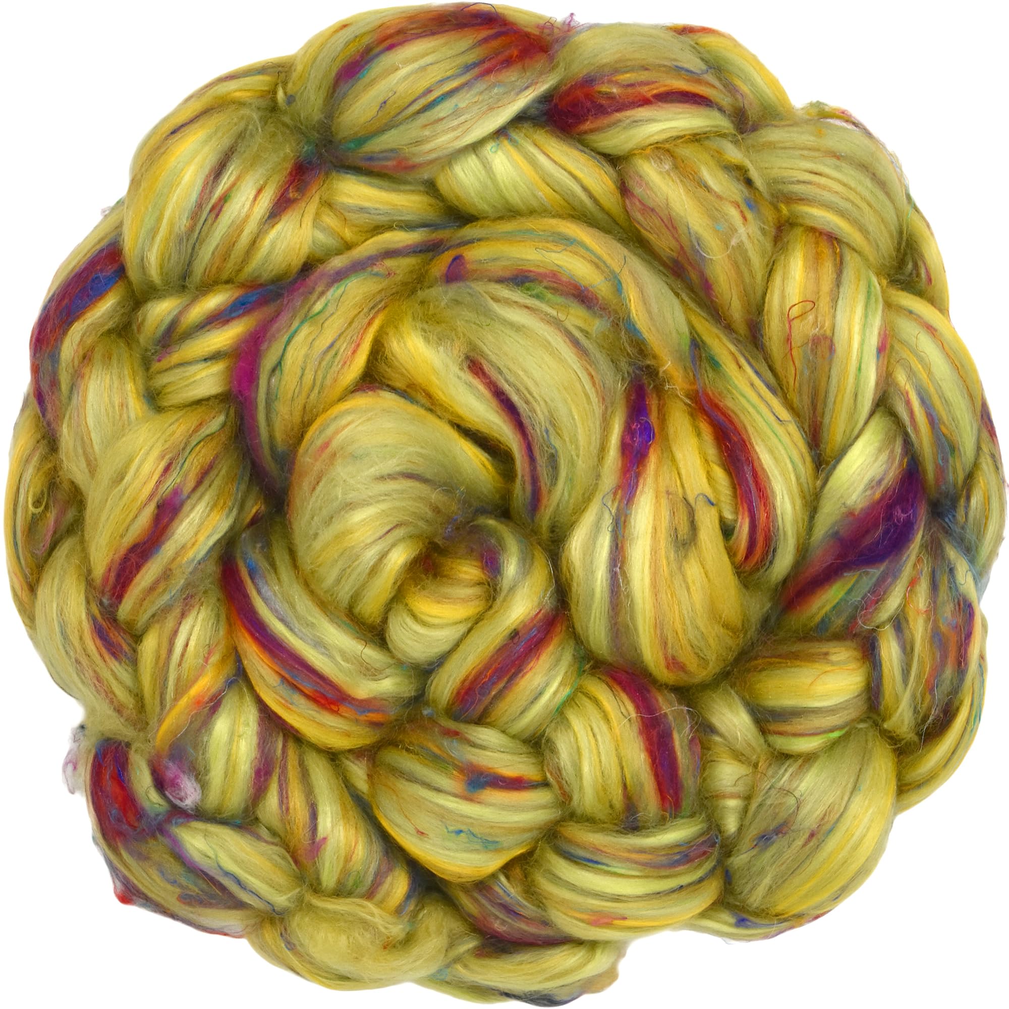 Combed Top Roving. Exotic Designer Blend, Spring Flowers