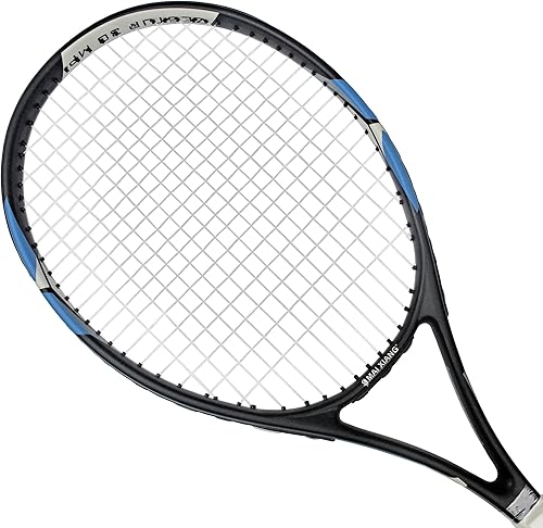 Miniatura 5 de Raqueta de tenis con raquetas de tenis preencordadas de 27 pulgadas para entrenamiento de estudiantes principiantes, mango cómodo, sin bolsa