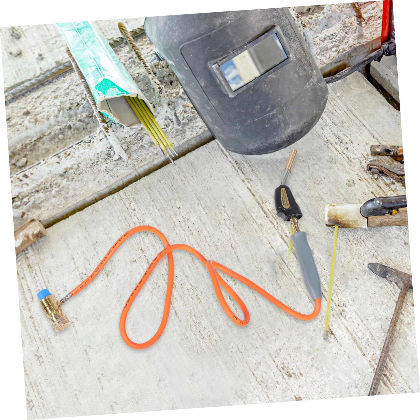 Mikinona 1juego Antorcha De Con Manguera Para Soldadura y Mantenimiento De Refrigeración Cabezal Para Alta Temperatura y Calentamiento Compatible Con Gas Cocina