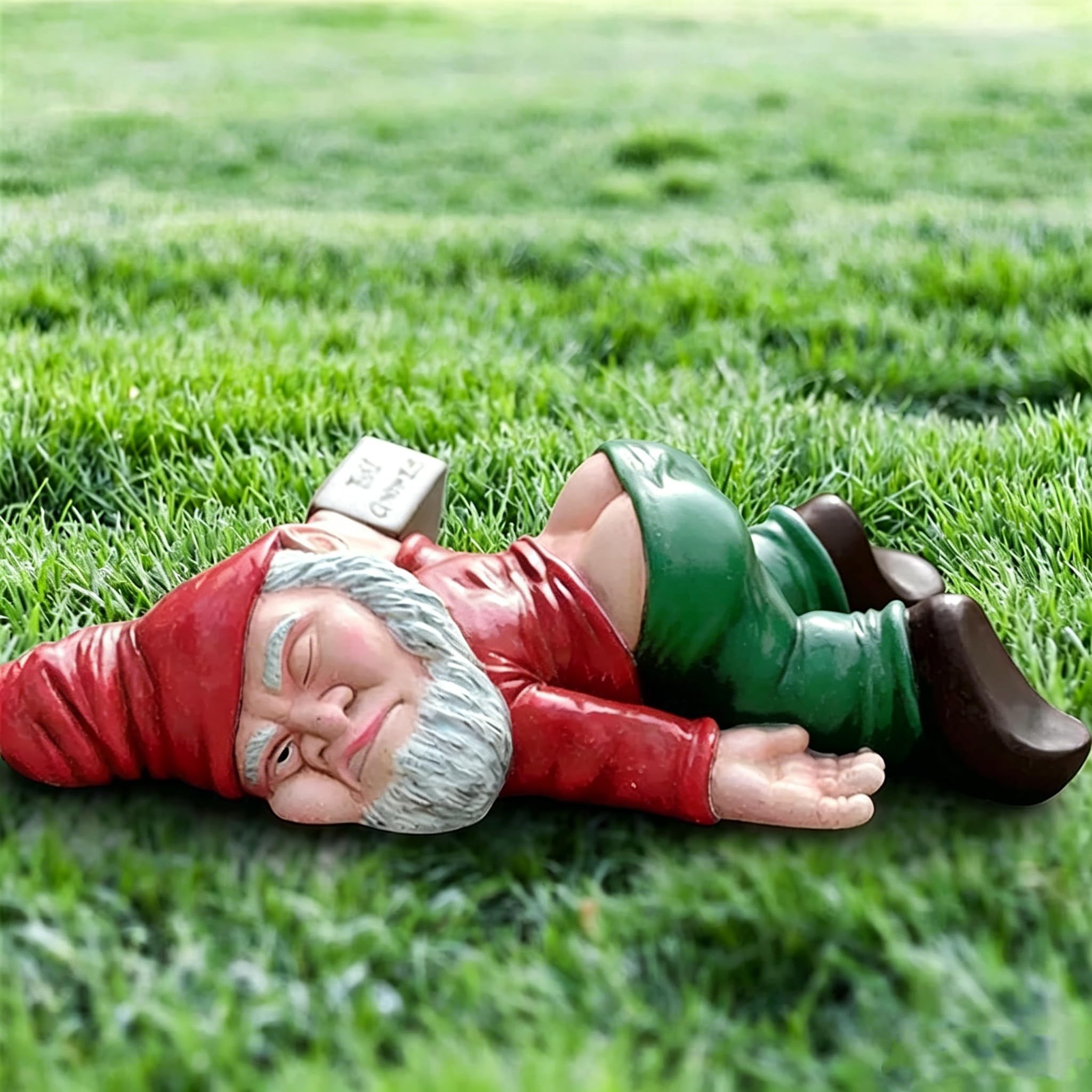 Garden Gnome Outdoor, Funny Gnomes Garden Ornaments Statue, Dwarf Sculpture