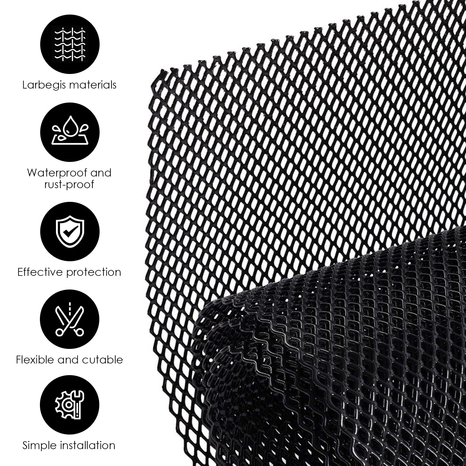 Gutter Leaf Protection, 8 m x 18 cm, Rain Gutters, Leaf Protection, Robust Gutter Protection, Gutter Grille for Homes Carport - Image 3