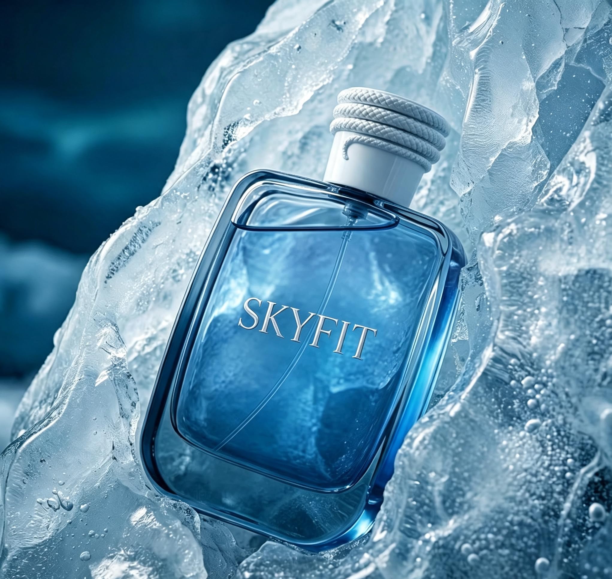 ICE Eau de Parfum for Men, Refreshing Aquatic Woody Scent, Long Lasting Cologne for Daily Business & Dating, 100ml Men’s Perfume Gift Box