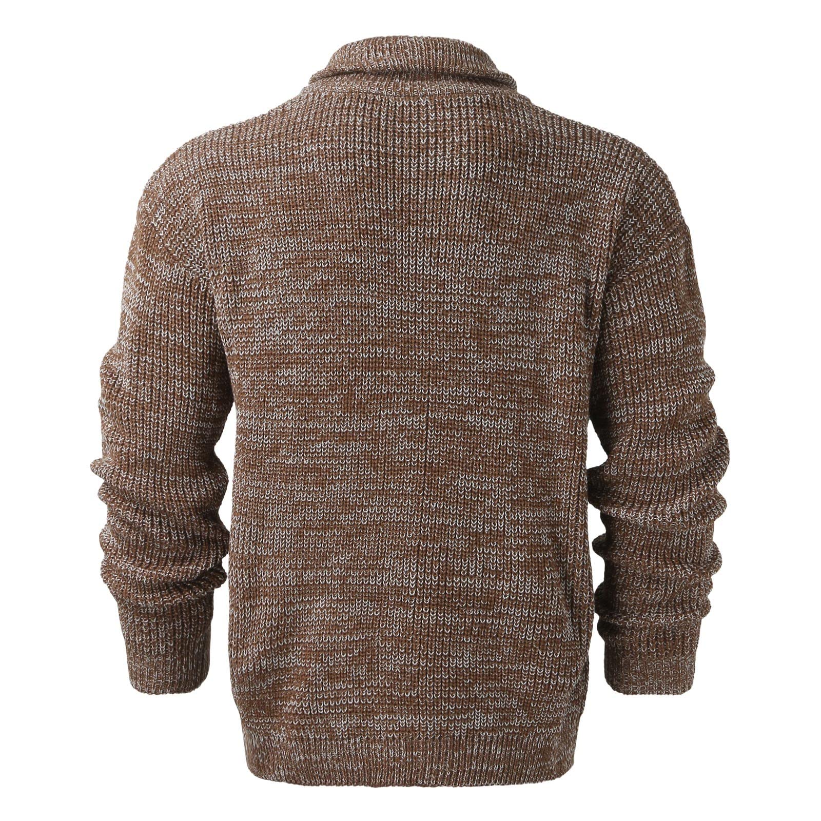 Cardigan Hombre Punto, Chaqueta De Punto Hombre Cuello con Solapa Manga Larga Cárdigan De Punto Cierre De Botones Chaqueta Invierno Holgado Casual para Exterior El Ocio