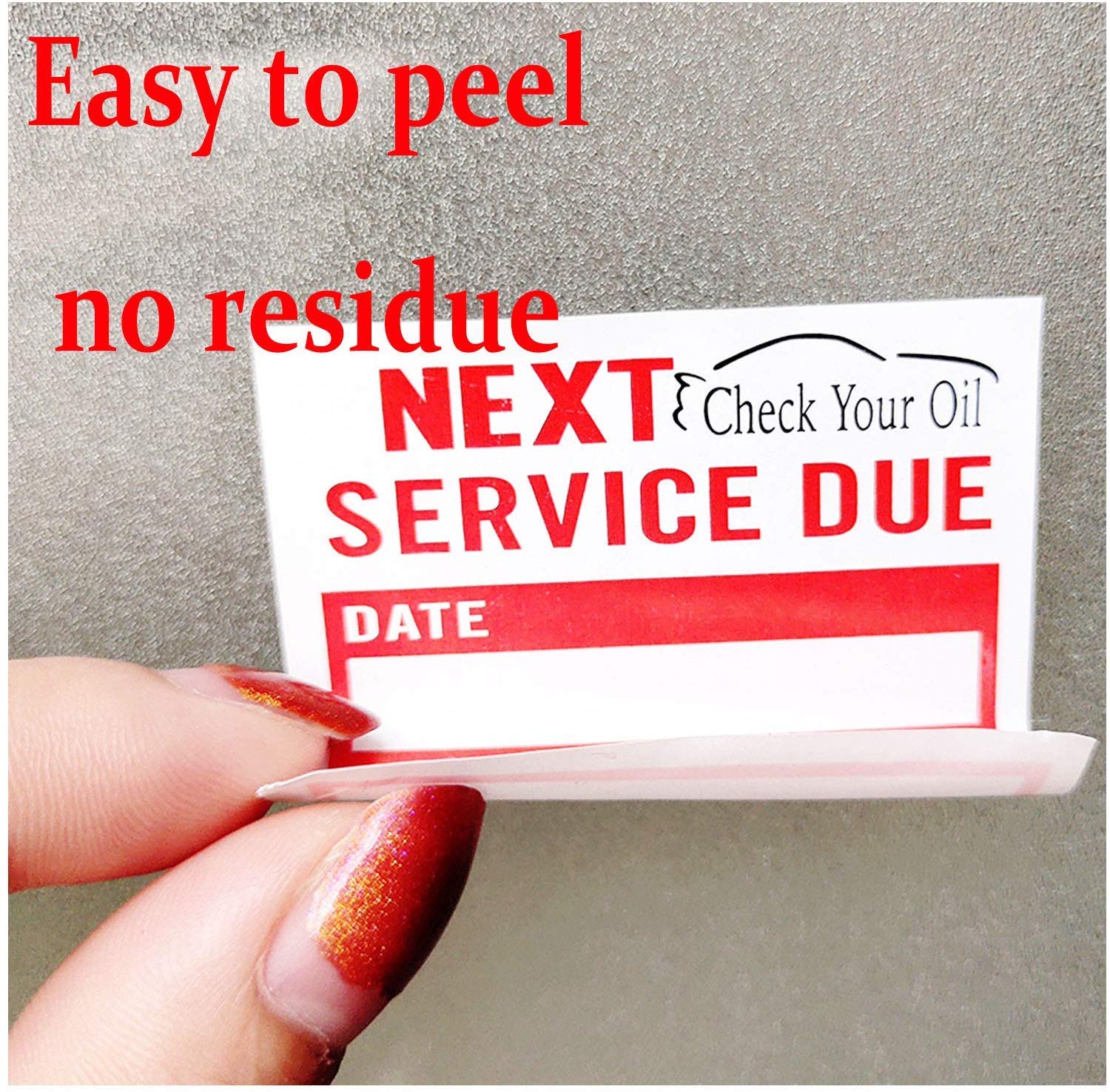 Direct Thermal Oil Change Service Due Reminder Window Printer Stickers Static Cling - View #9