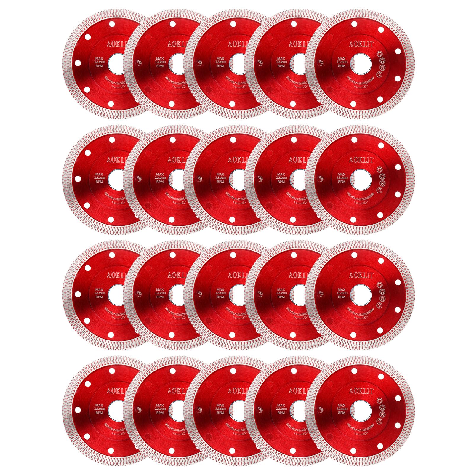 20 lame per sega diamantata da 4,5", super sottile, lama diamantata per smerigliatrice angolare, piastrelle in granito