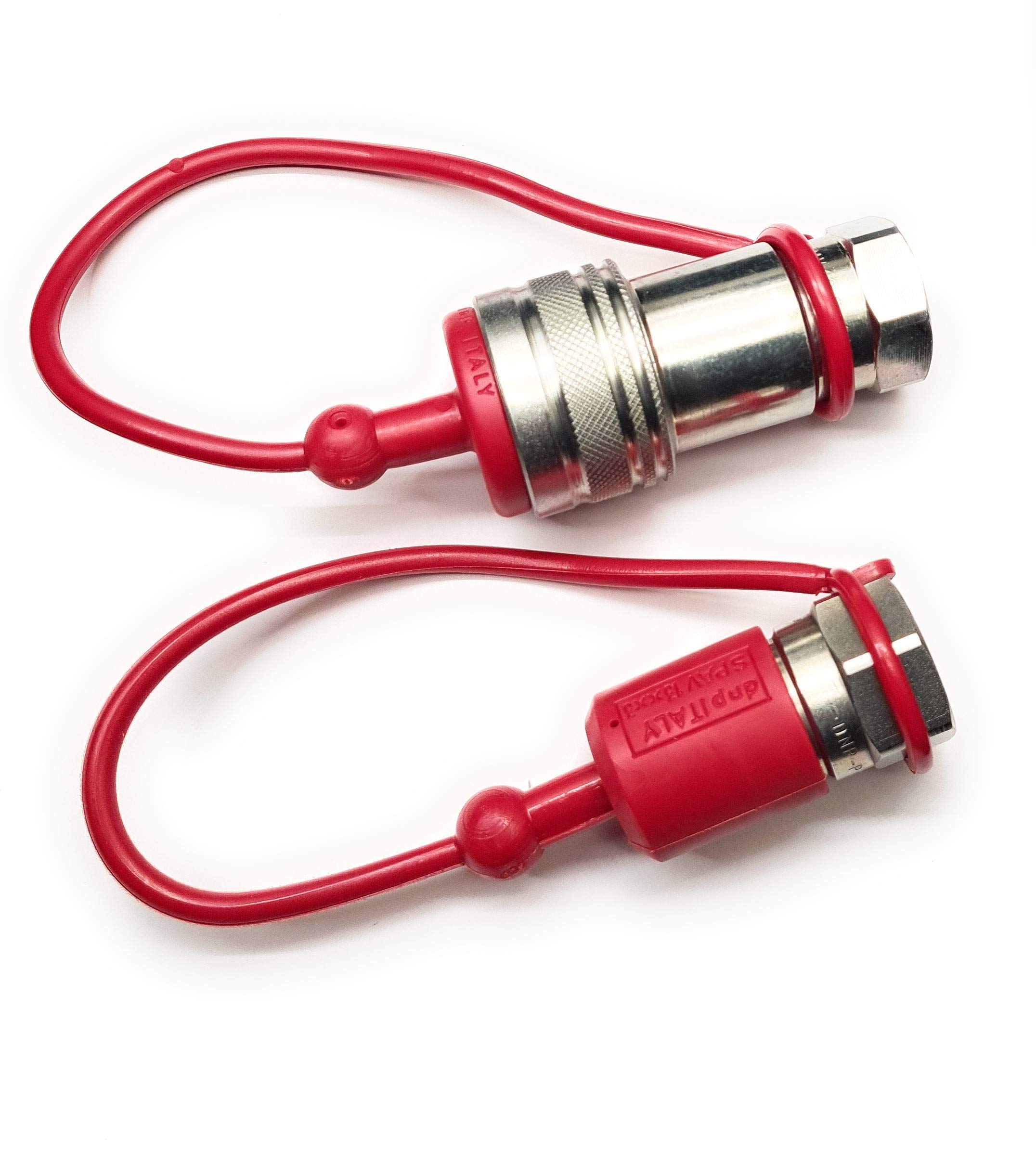 Raccord Hydraulique à Dégagement Rapide, Coupleurs Mâles G (2,5 Cm) à Connexion Et Déconnexion Rapides Pour Chargeur De Tracteur