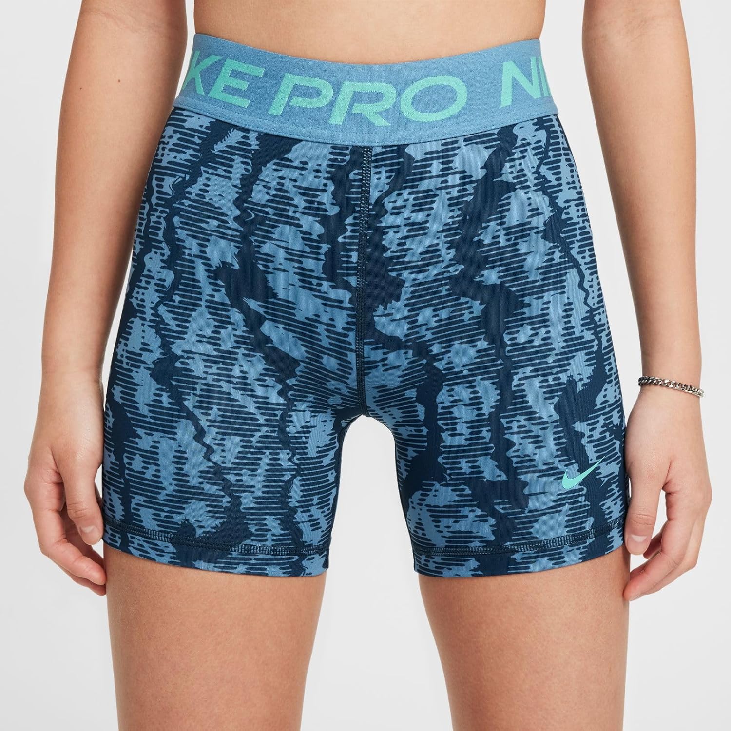 Nike Girls' Pro Dri-FIT All-Over Printed 3" Shorts