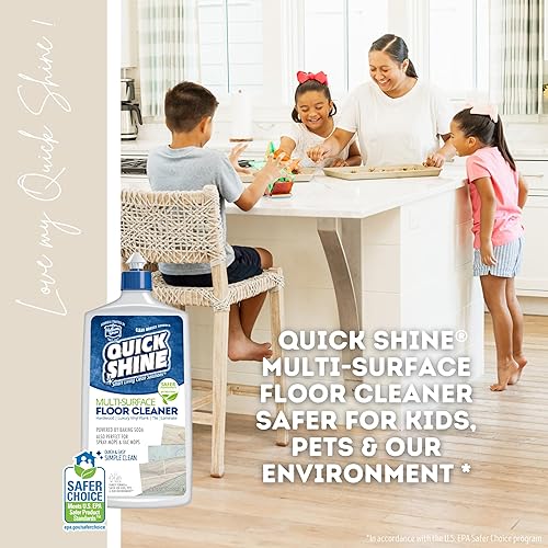 Miniatura 6 de Quick Shine Limpiador de pisos multisuperficie de 27 onzas paquete de 6  Listo para usar disuelve la suciedad sin rayas sin enjuague uso en madera