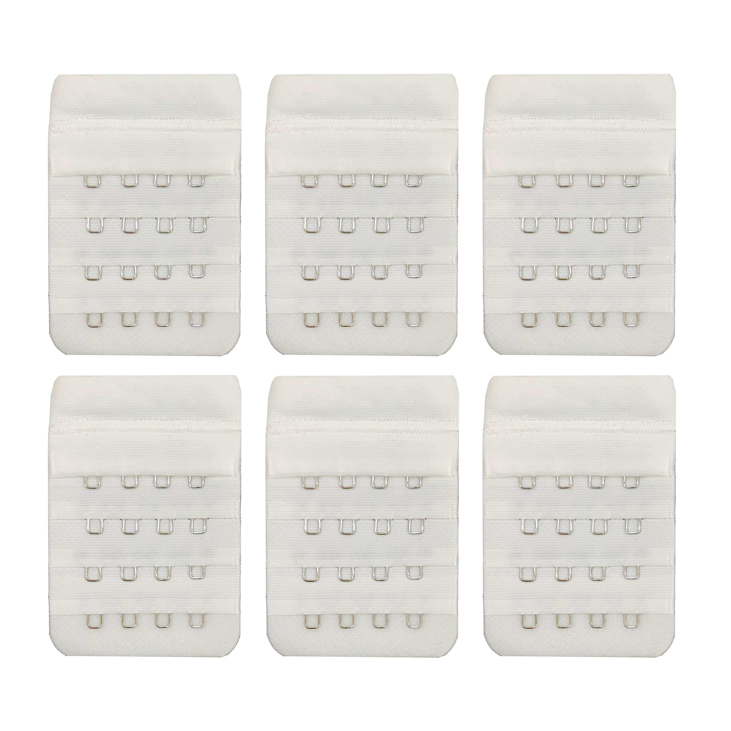 shopmefast Women's 4 Hook Bra Extender, 4 Hook 4 Eye For Women, Save Your Bra Increase Band Length (Pack Of 6)-picture-34