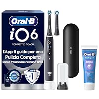 Oral-B iO 6 Spazzolino Elettrico, 2 Testine di Ricambio