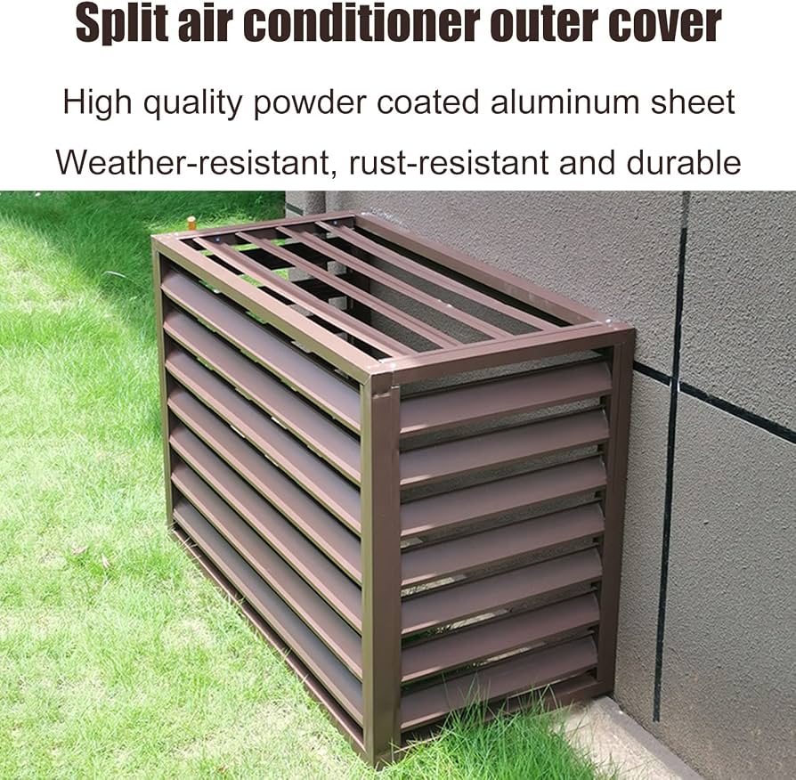 Doorhighpeak Sichtschutz-Zaun Für Klimaanlagen – Außenrahmen Aus Aluminiumlegierung, Dekoratives Pflanzenregal Als AC-Abdeckung Für Balkon Und Garten (100x50x70 Cm) Doorhighpeak Sichtschutz-Zaun Für Klimaanlagen – Außenrahmen Aus Aluminiumlegierung, Dekoratives Pflanzenregal Als AC-Abdeckung Für Balkon Und Garten (100x50x70 Cm)
