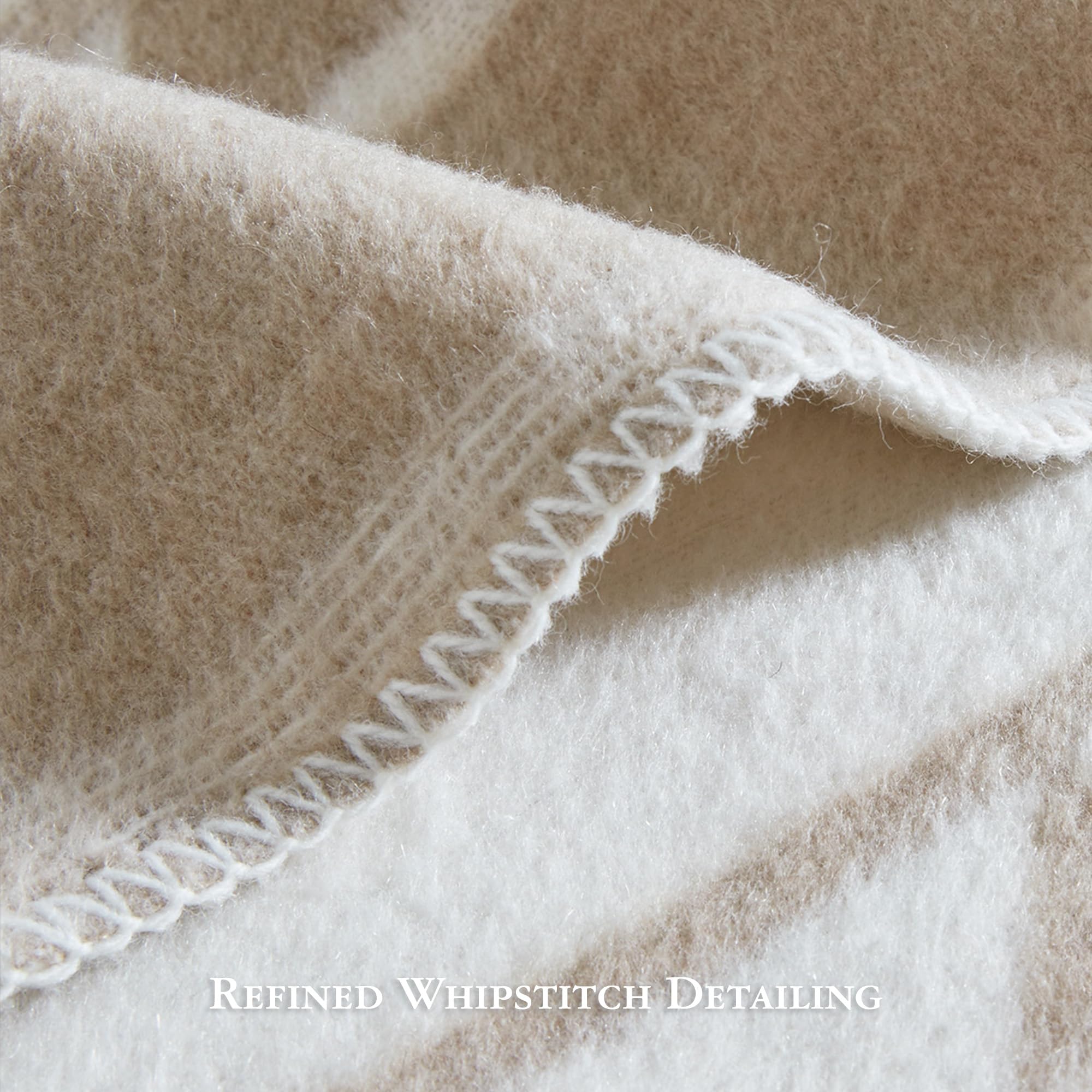 Amazon.com: Woolrich Cotton Blend Jacquard Blanket with Whipstitch