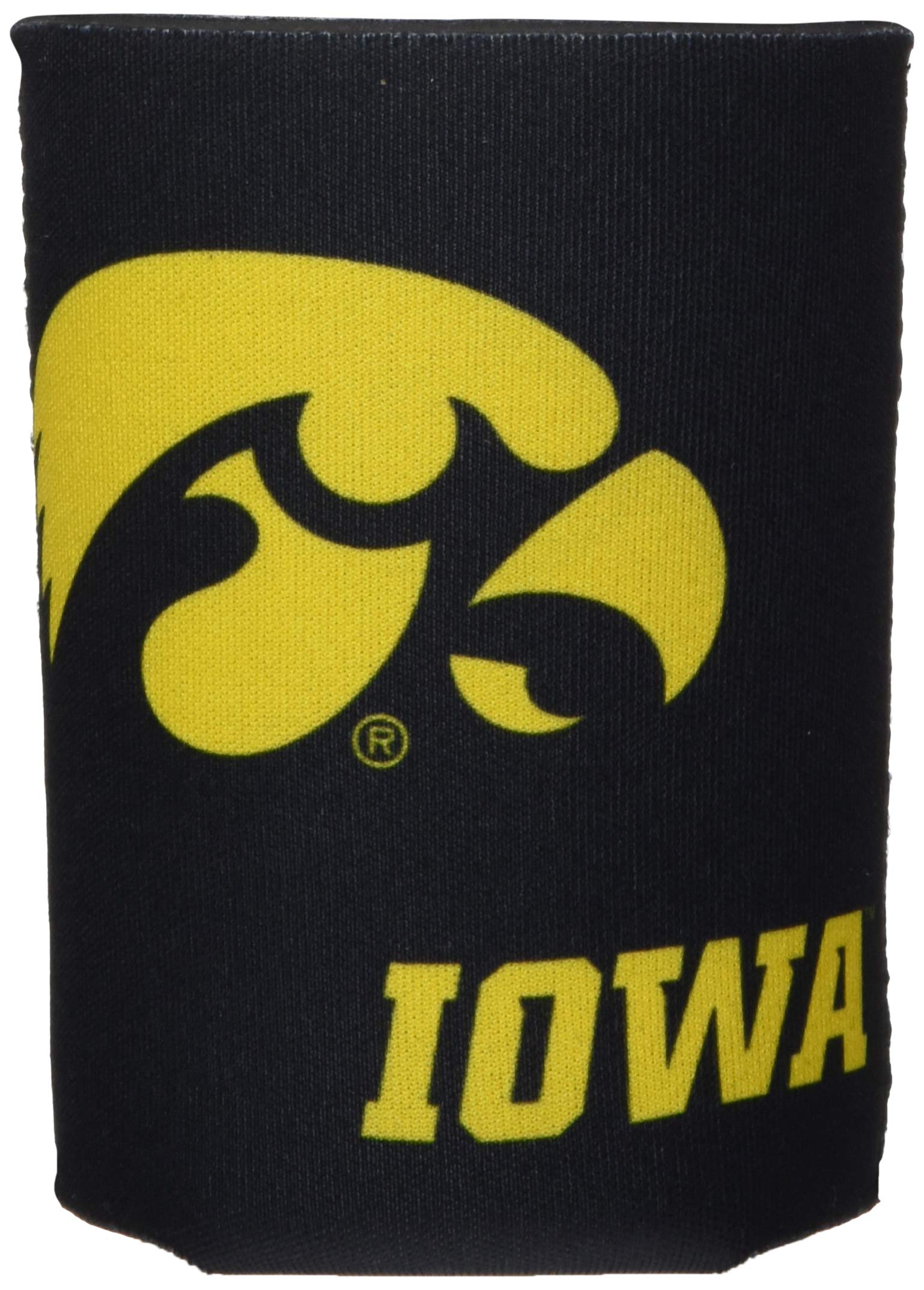Logo Brands NCAA Iowa Hawkeyes Flat Coozie, One Size, Team Color