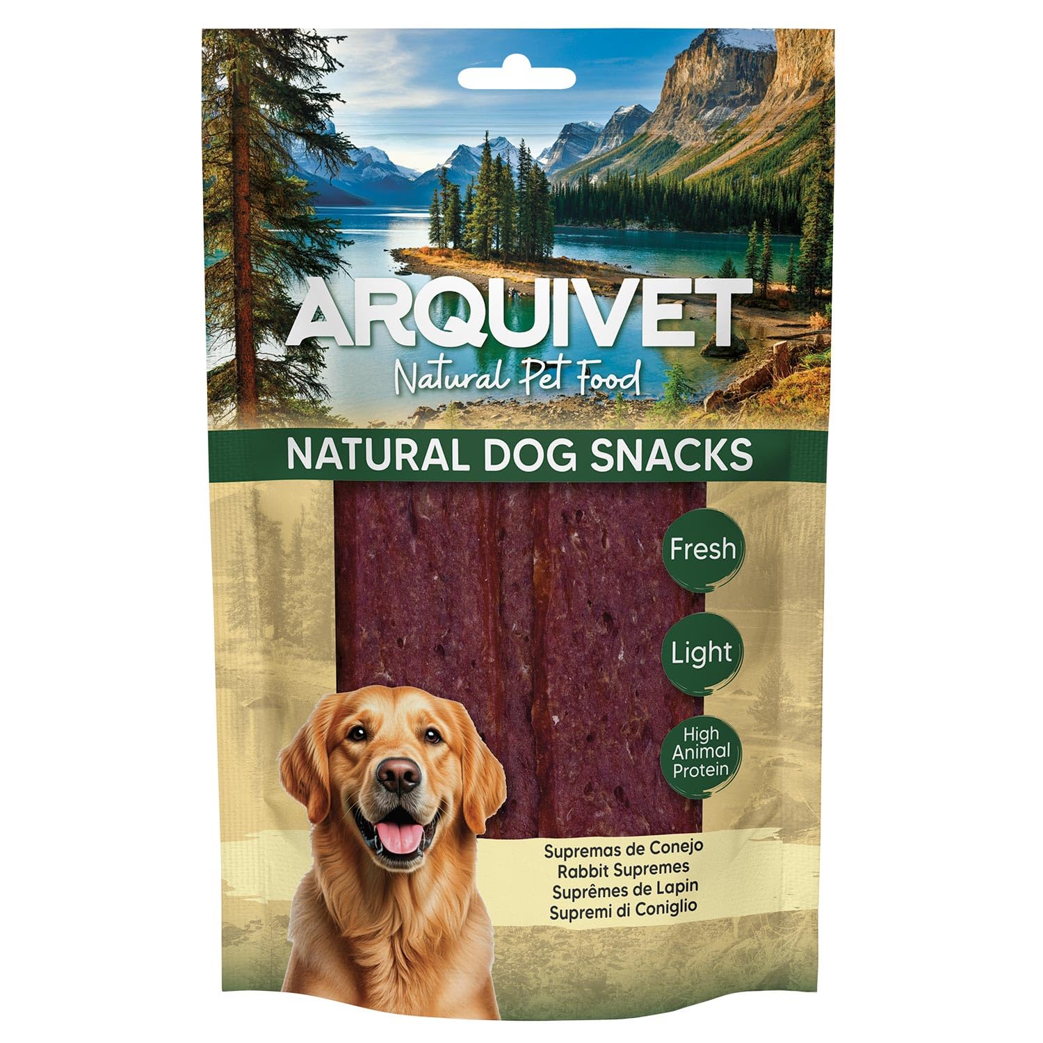Friandises pour Chiens (Lot de 12) - Rabbit Supremes 100 g, friandises Naturelles pour Chiens - Arquivet
