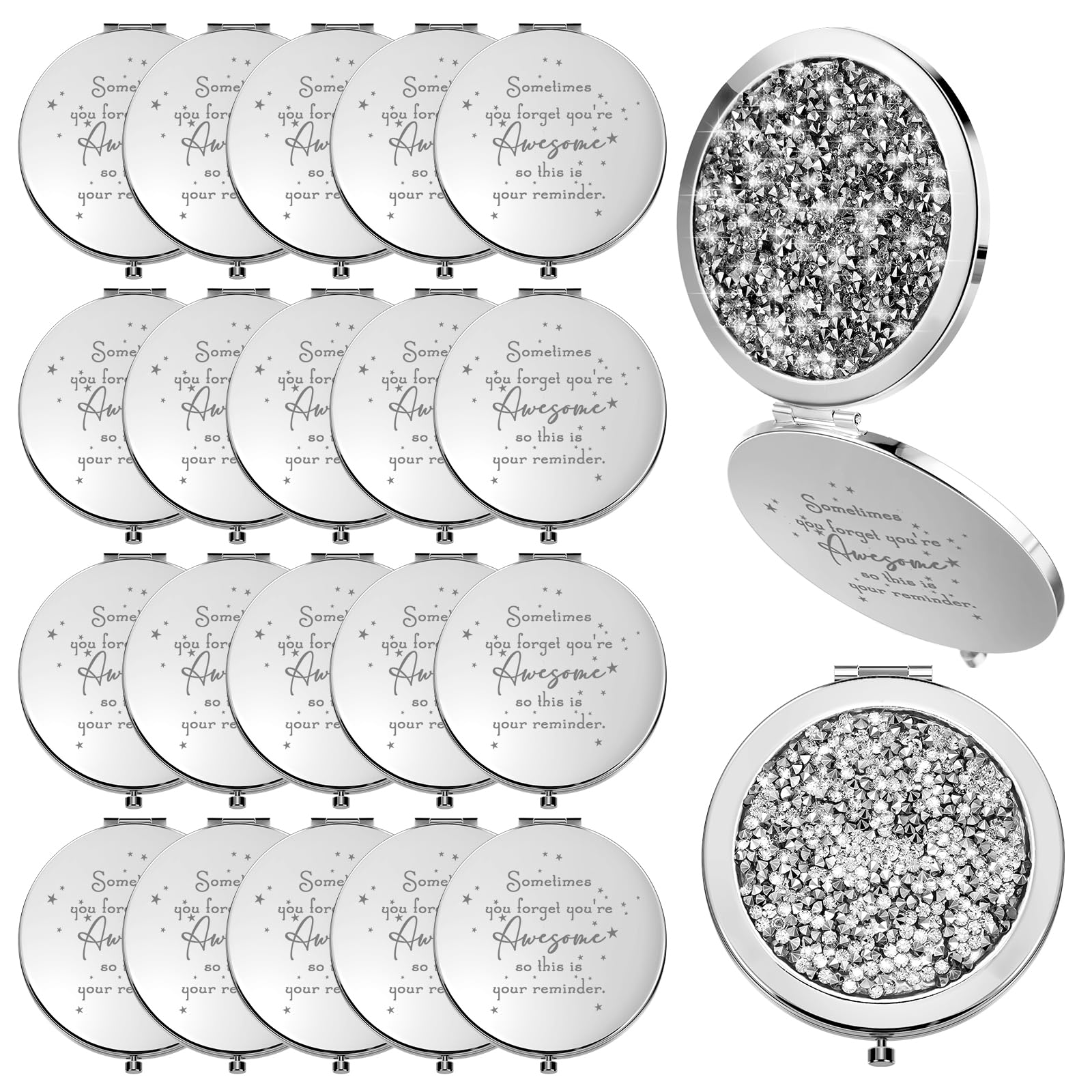 Roowest Inspirational Compact Mirror Gifts for Women