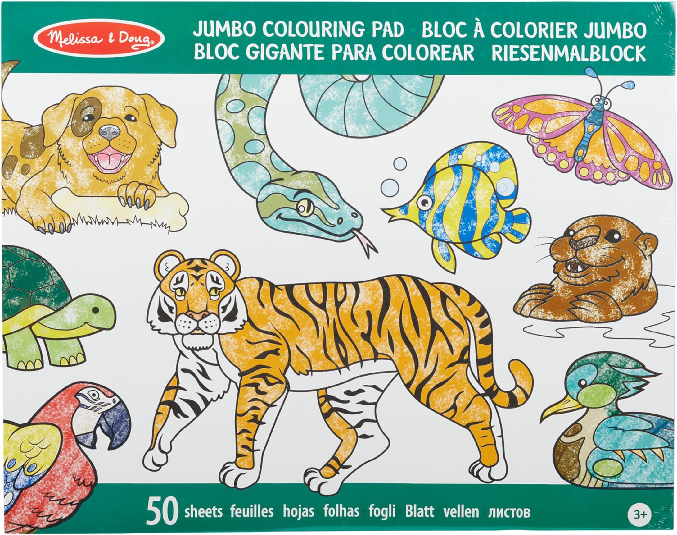 Jumbo Colouring Book Animals | Activity Pad | Coloring Book | 3+ | Gift for Boy or Girl