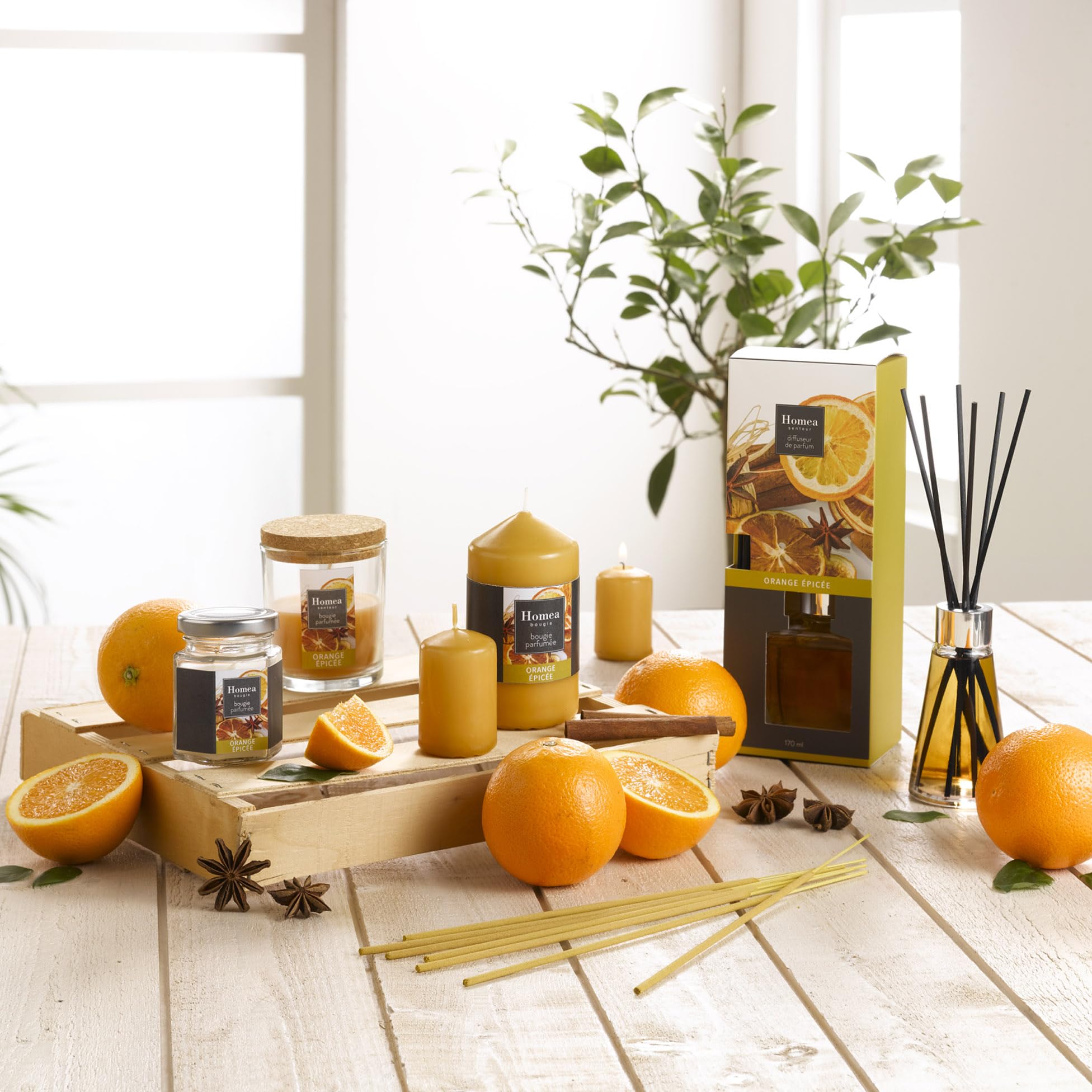Homéa Pot-Pourri 110G Essentiel Parfum Orange Epicée