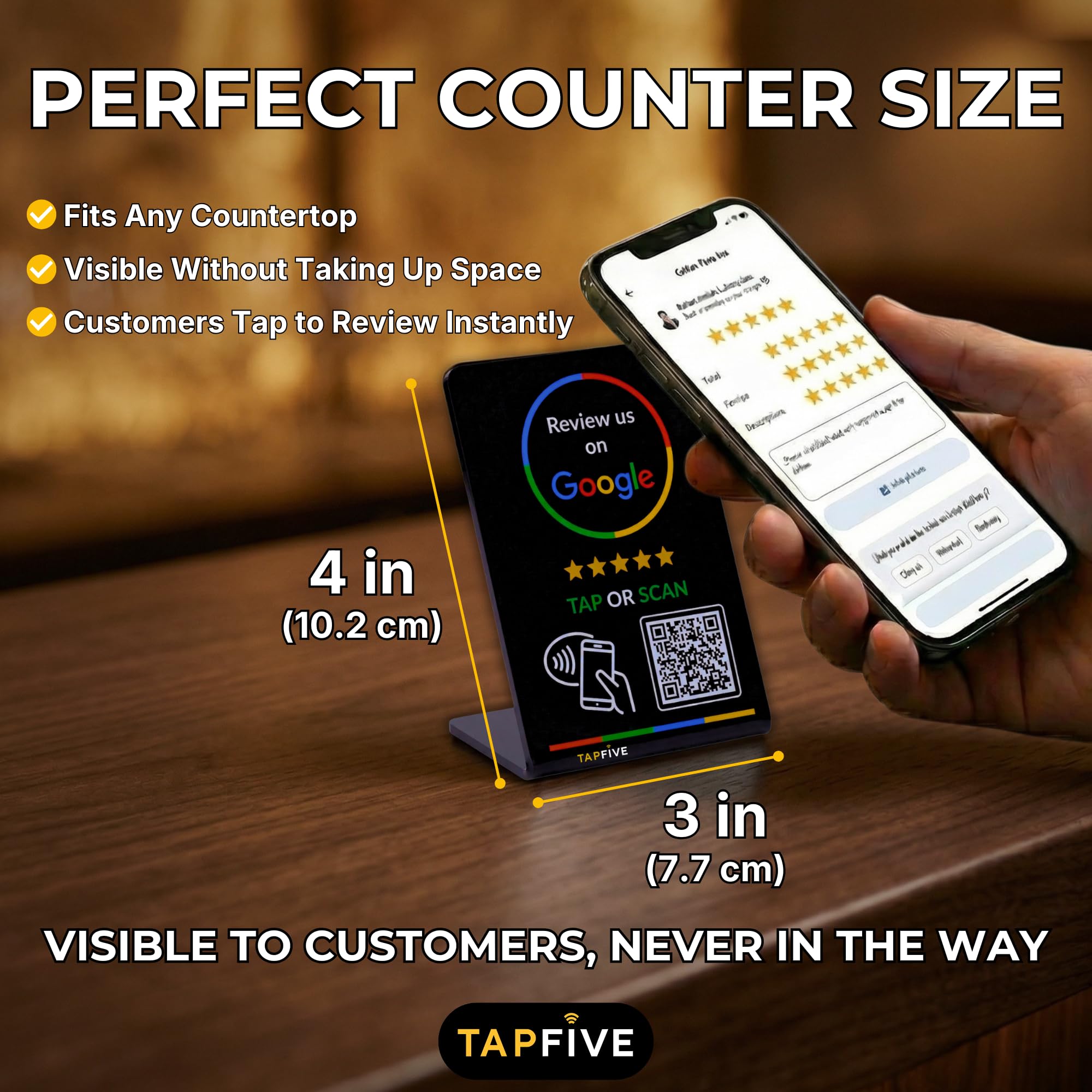 Amazon.co.jp：TapFive Tap Googleレビュースタンド (5個パック