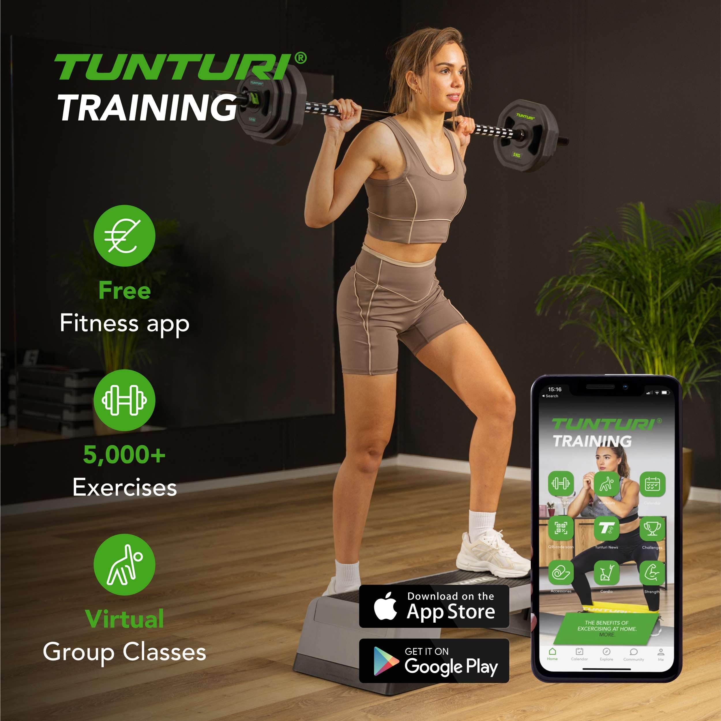 Tunturi Pro Aerobic Pump Gewichtenset 20kg - 10 kg Erweiterung