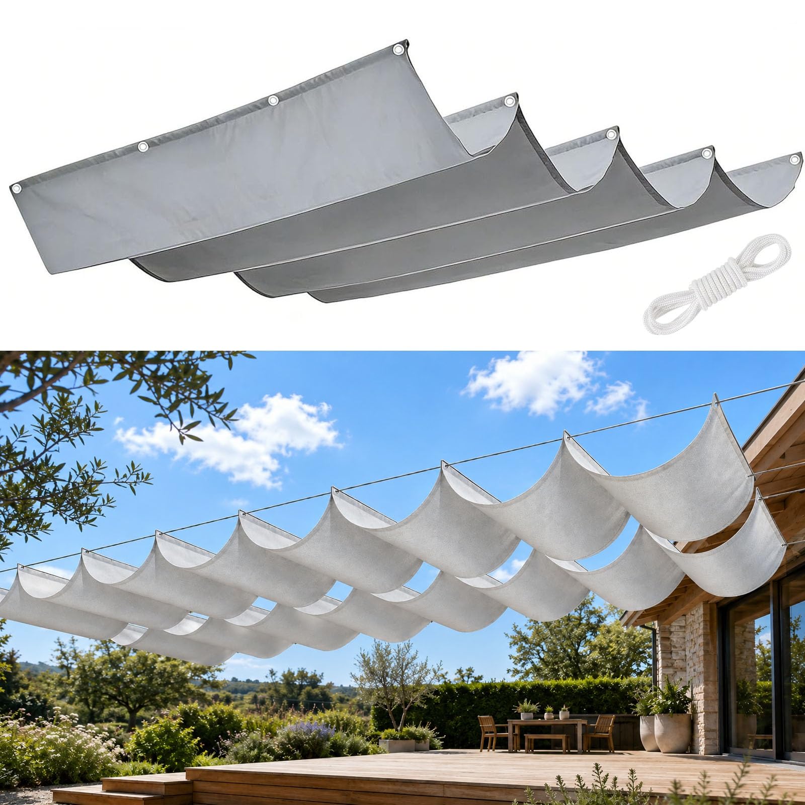 Voile d'ombrage pour pergola créez une oasis de fraîcheur sur votre terrasse de jardin
