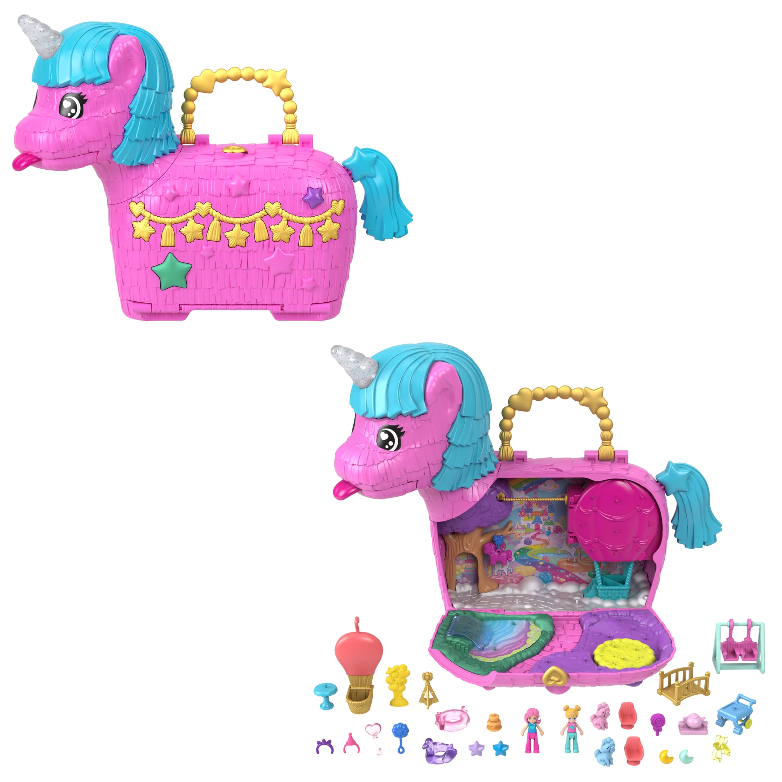 ​Polly Pocket Birthday Celebration Unicorn Partyland Playset