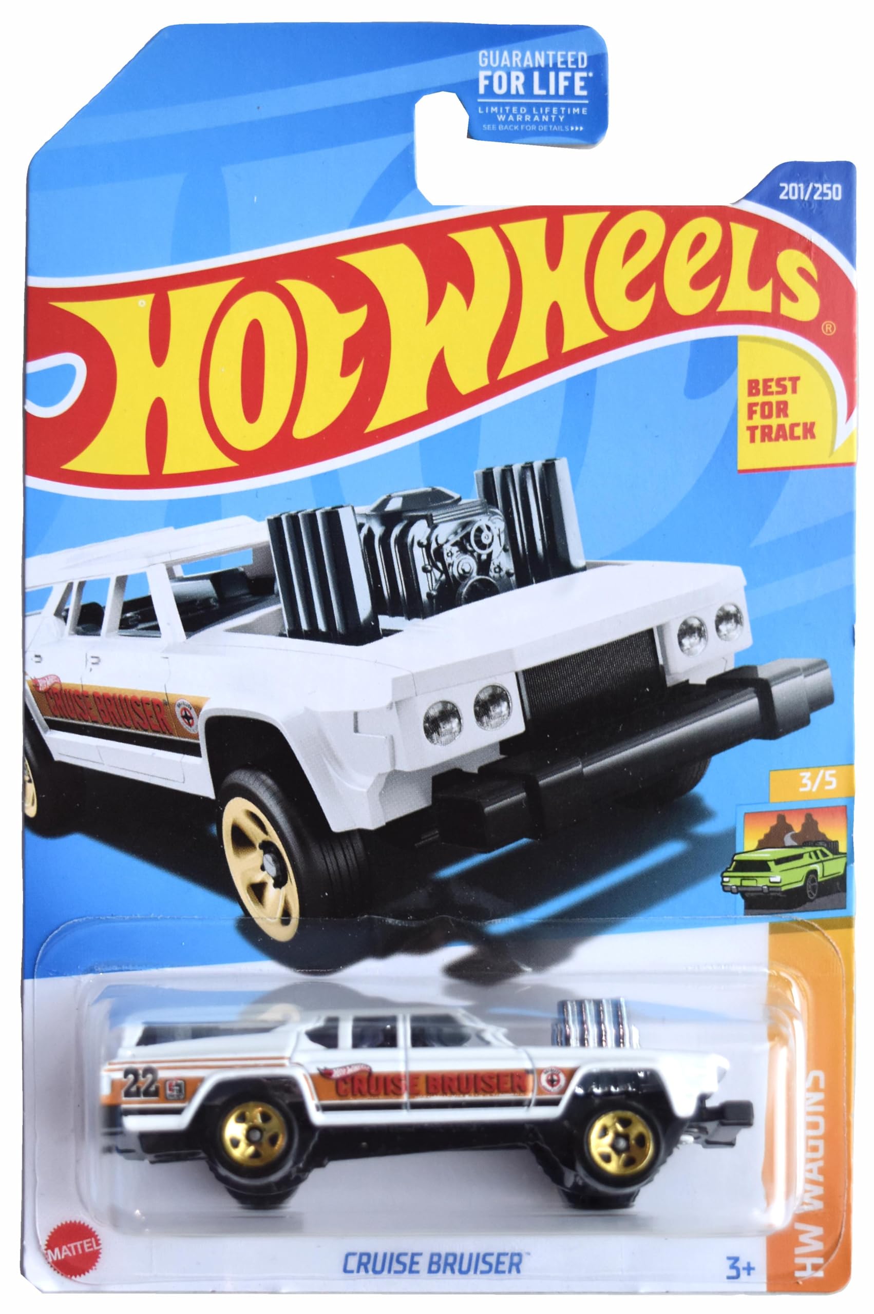 HOT WHEELS クライスラー　クルーザー Amazon.com: Hot Wheels Cruise Bruiser, HW Wagons 3/5 [White] 201