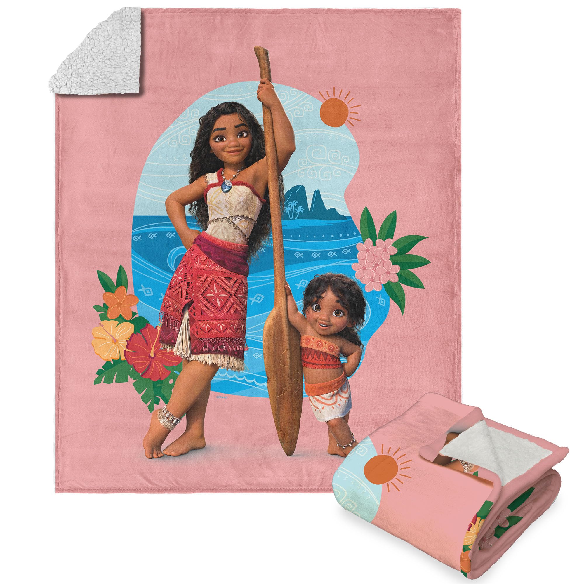 Plaid Sherpa Moana 2 anti-froid pour réchauffer le lit de votre enfant