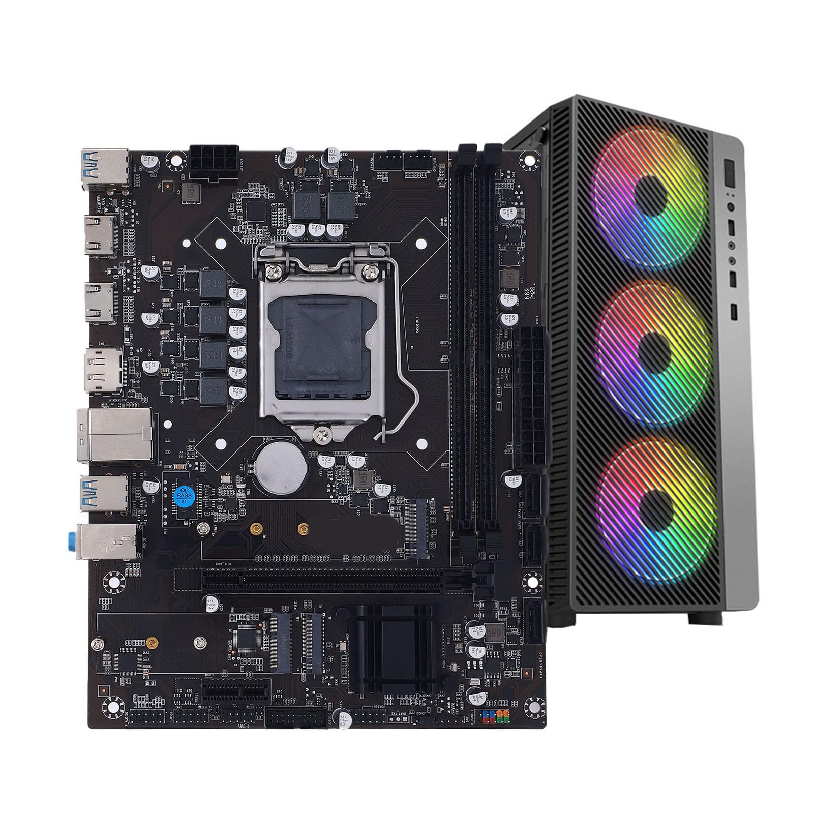 LICAEVEY H511 Gaming Mothereboard (H470 Chipset/LGA 1200 Socket/ATX) - DDR4 Dual Channel, PCIE 4.0 X16, Dual M.2, Wi -Fi, Obsługuje 10 i 11. I9/i7/i5/i3