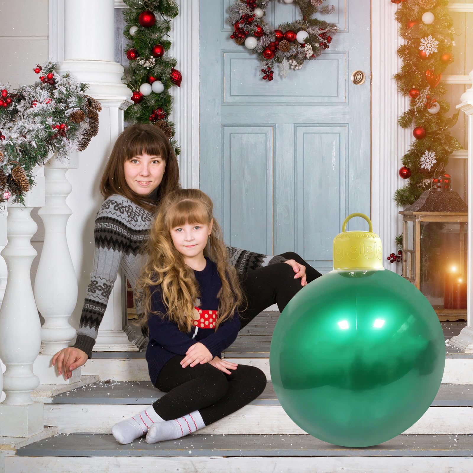 Aufblasbarer Weihnachtsball 60cm - Riesendekoration Für Draußen