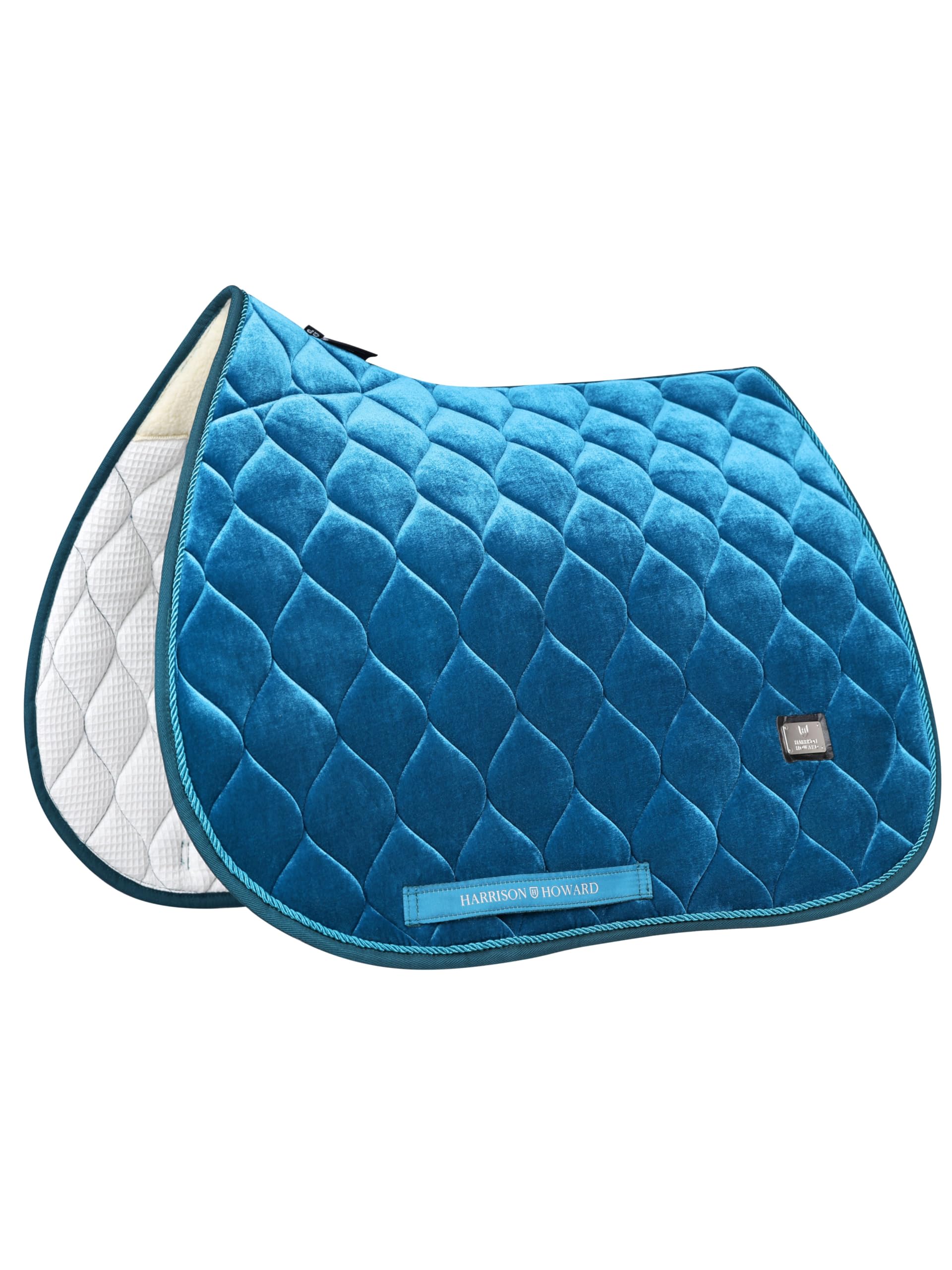 Harrison Howard General Purpose Saddle Pad for Horse Riding Training English Saddle Pad Soft Cushioning for Horse Back Star Command Blue