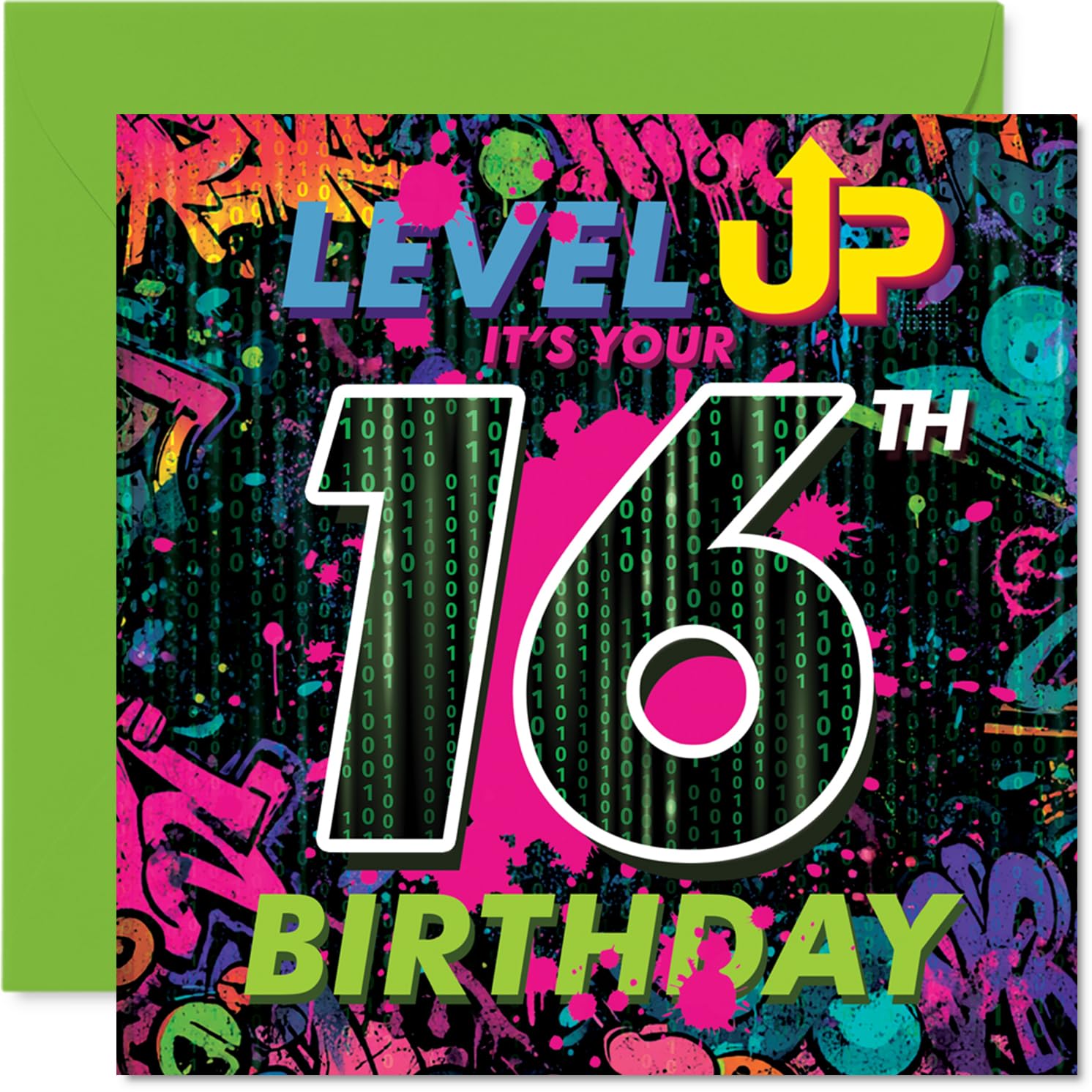Playful 16th Birthday Card, Game on for Your Big Day