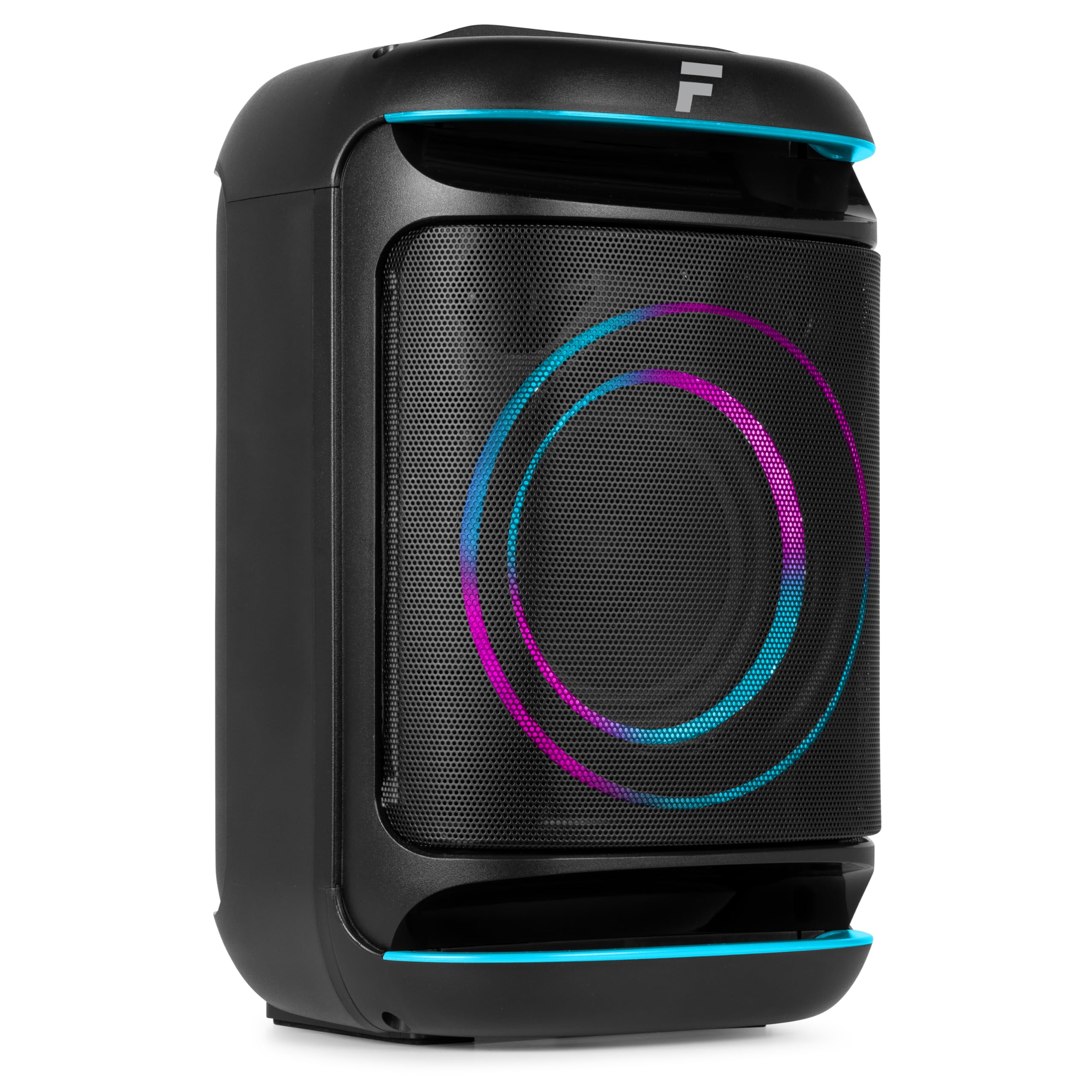 Fenton Track165 Enceinte Portable Bluetooth Lumineuse, 120W, Batterie Longue Autonomie 10H, Facile à Transporter, Enceinte Karaoké, Idéale pour Toutes Vos Soirées