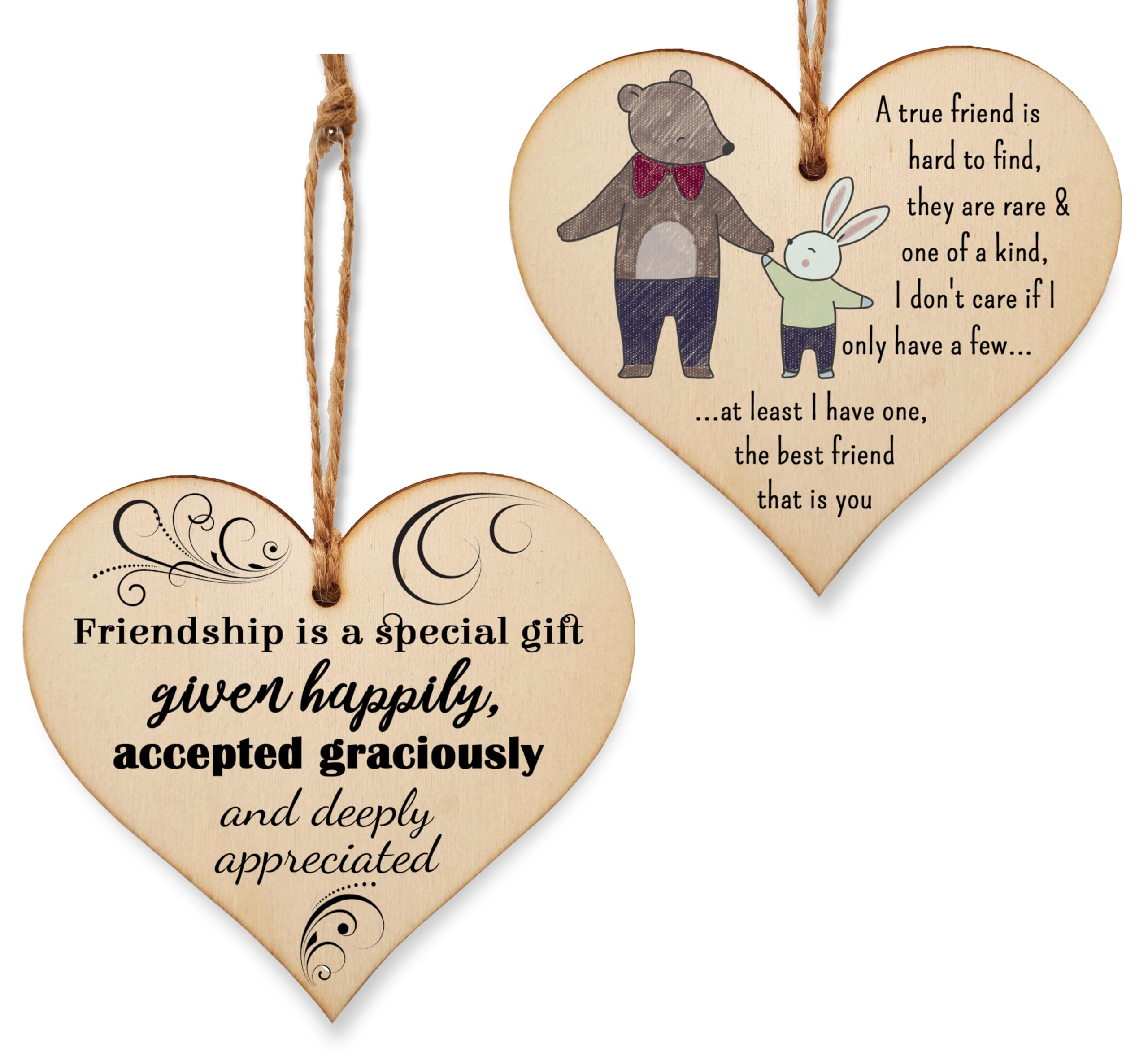 The Plum Penguin Multicolour Soul Sister Heart Plaques - Two Exclusive Hanging Design Set