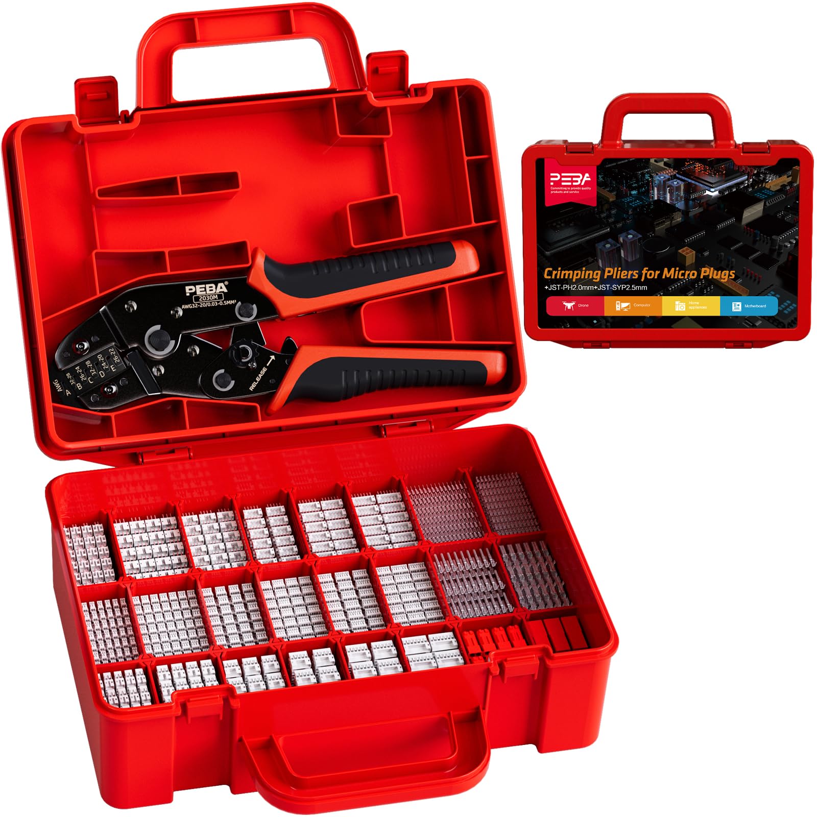 Peba Crimping Tool Connector Kit 24 Types Jst Ph 2 | Desertcart INDIA