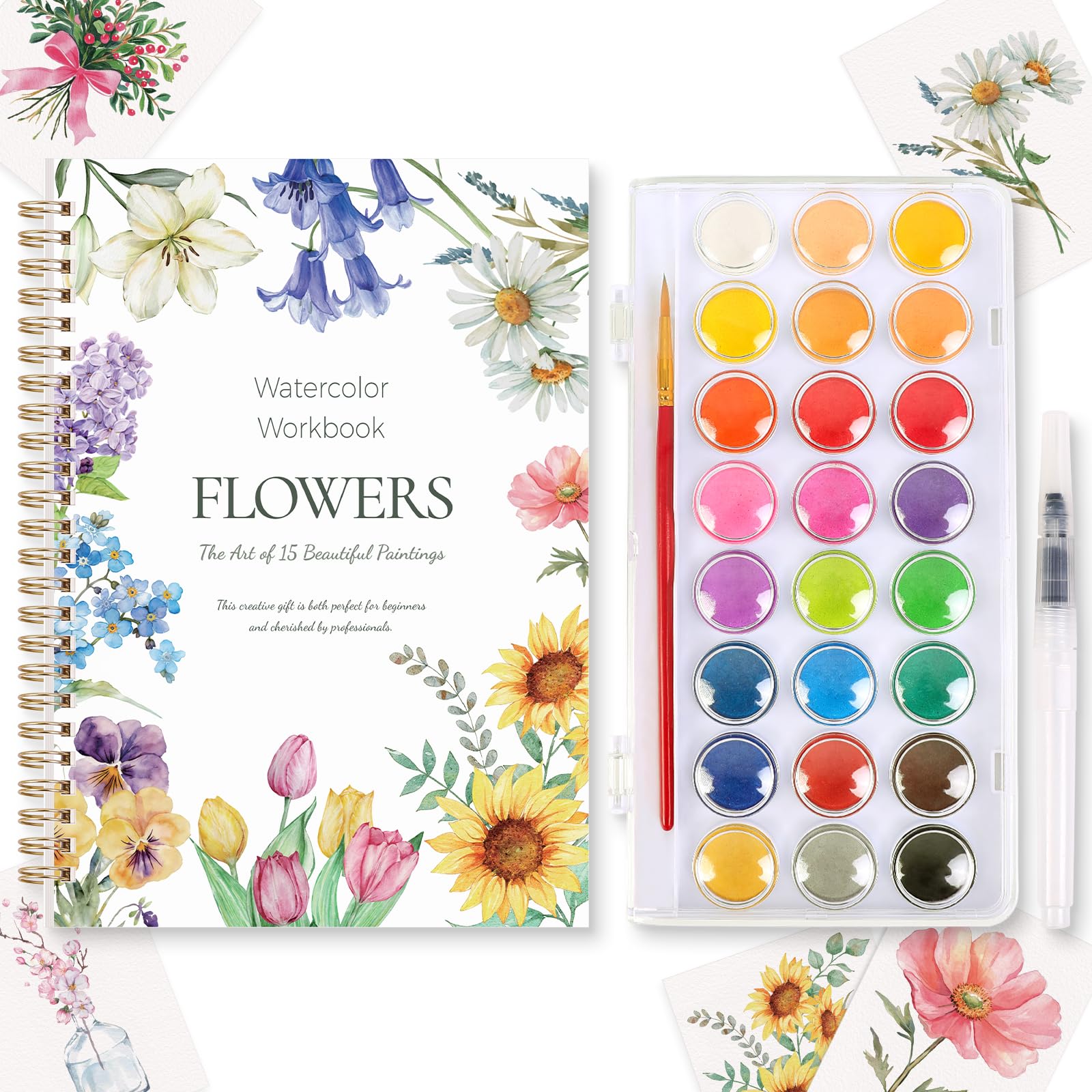 Watercolor Workbook for Beginners - SKYDUE -1