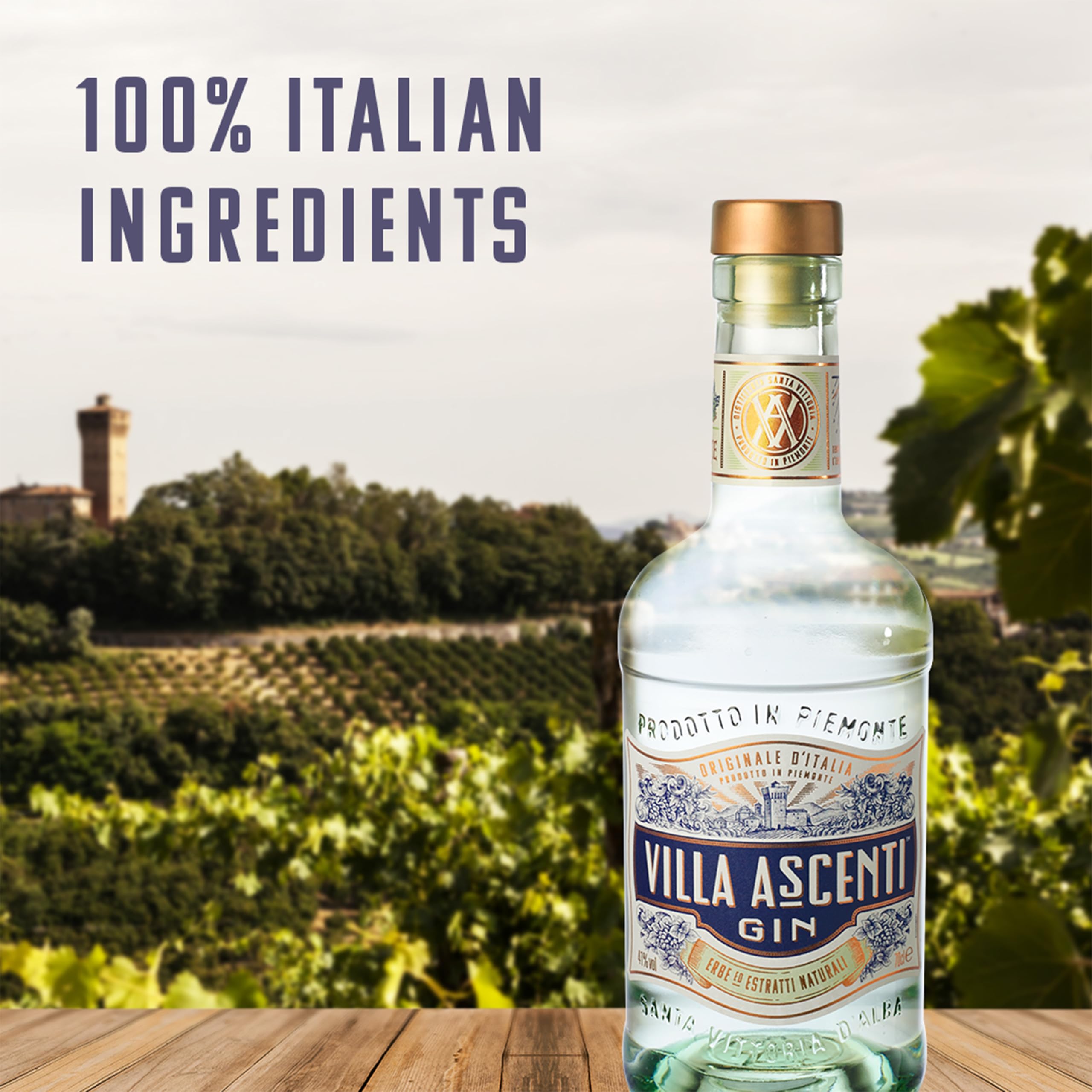 Villa Ascenti, ginebra italiana de elaboración artesanal, 700 ml