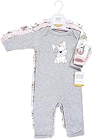 Vista 2 de Hudson Baby - Enterizos de algodón para niñas bebés