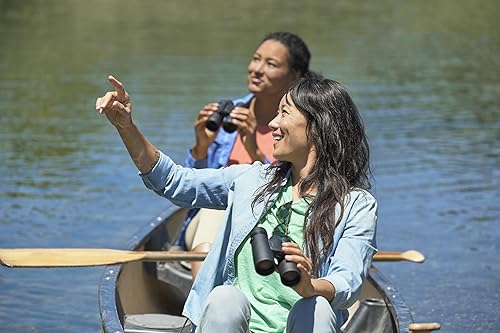 Miniatura 9 de Nikon Travelite - Paquete de prismáticos de viaje de 10 x 25 pulgadas (7278), color negro, con bolígrafo Nikon para lentes, funda de transporte y