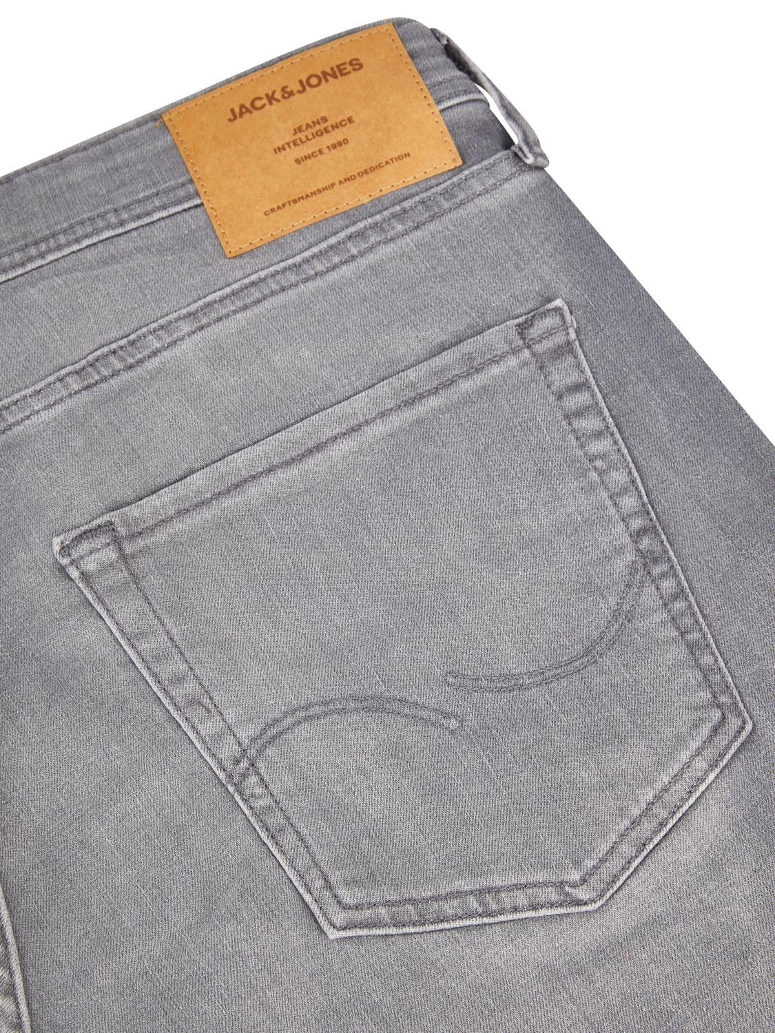 JACK & JONES JJIRICK krótkie spodenki jeansowe męskie, strecz, krój regularny, krótkie spodnie, bermudy, letnie, dżinsowe, jednokolorowe, czarne, niebieskie, S, M, L, XL, XXL