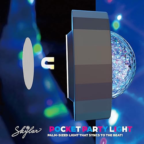 Miniatura 6 de Skylar Luces LED de decoración de bola de discoteca | Luces de discoteca, luces LED para dormitorio, decoraciones de fiesta de discoteca | Batería