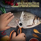 Vitalismo Ciseaux de Cuisine Professionnel Multiusage - Ciseau Cuisine en Acier Inoxydable Lame Tranchante Protège-lame Poignée Antidérapante pour Viande Volaille Poisson Poulet Pizza Grille Os Noix - 4