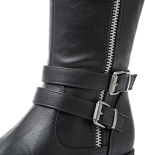 Miniatura 3 de GLOBALWIN Botas altas hasta la rodilla para mujer, botas de equitación cómodas para mujer, tacón bajo