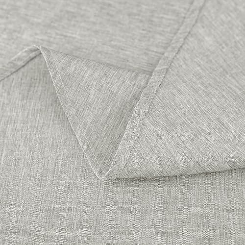 Miniatura 6 de Qidordour Mantel Redondo, 60 Pulgadas de Diámetro, Mantel de Lino Sintético, Resistente al Agua, A Prueba de Derrames, Limpiable, Cubierta de Mesa