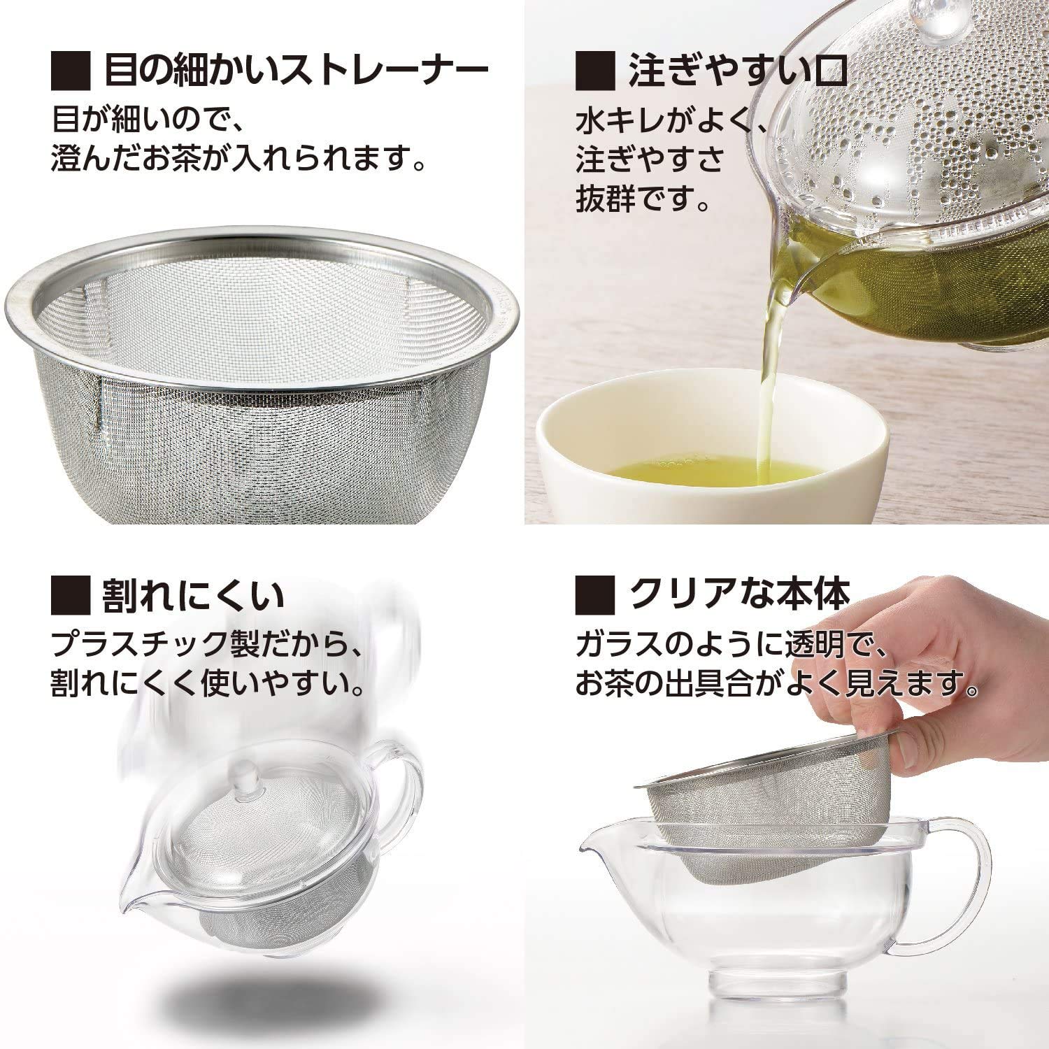 Amazon.com: Akebono Sangyo TW-3721 Clear Teapot, Stainless