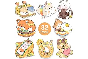 32-Pack Valentine's Day Cards for Kids: Food & Pets Themed Valentine's Day...