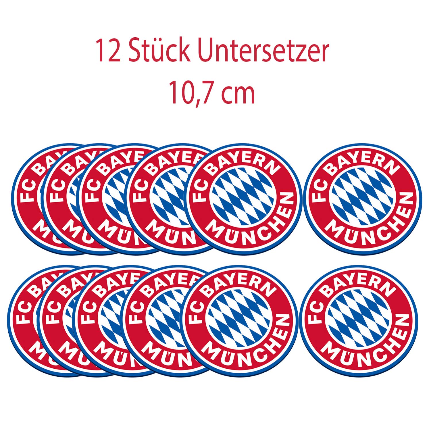 FC Bayern München Set de fiesta de fútbol XL, 34 piezas, accesorios y decoración para fiesta de fútbol y cumpleaños