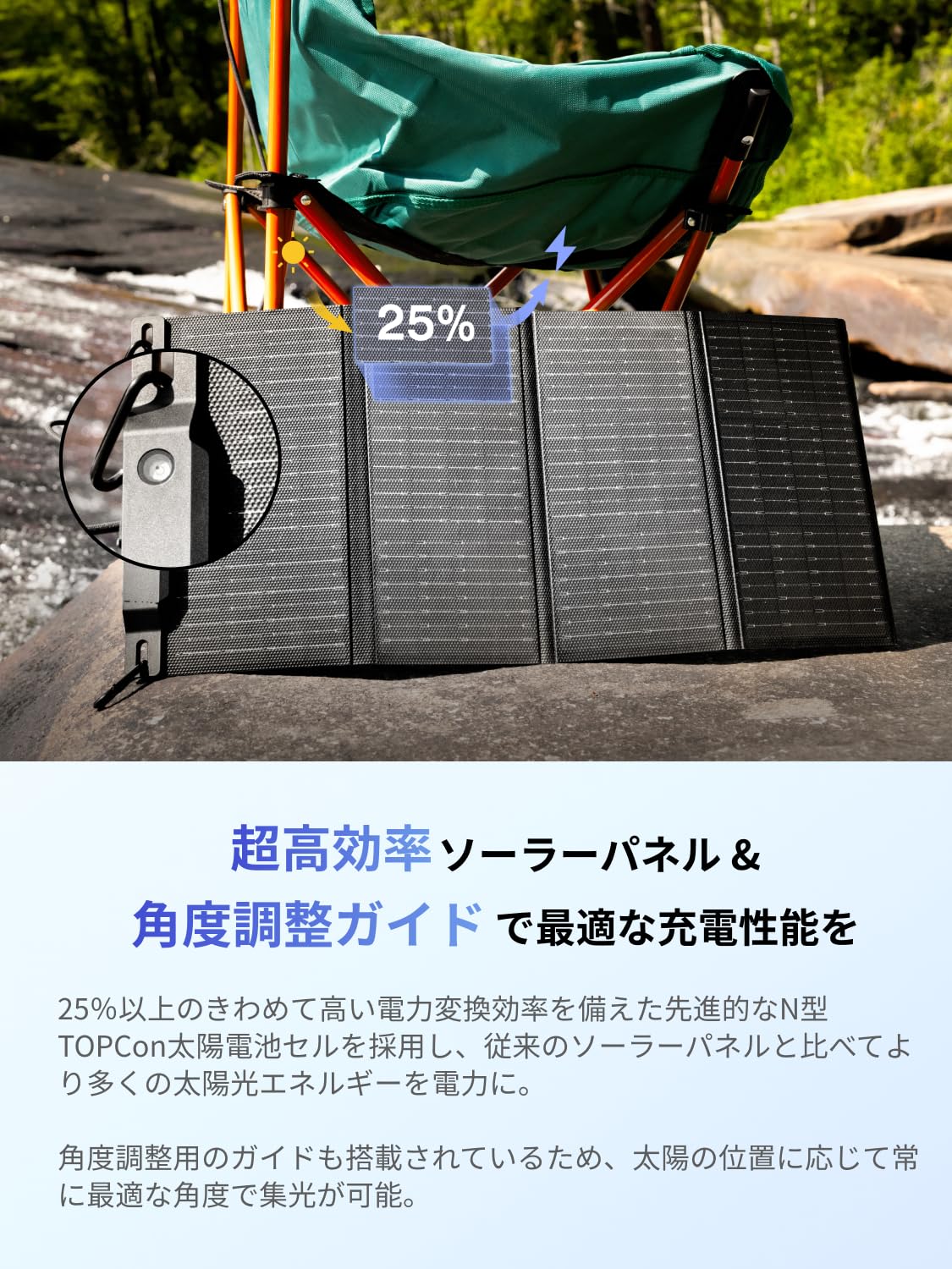 Amazon | EcoFlow 28Wソーラーパネル 太陽光パネル USB対応 2ポート