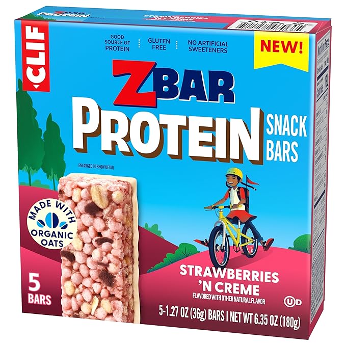 Zbar Protein Barra Crujiente Frutilla y Crema 5 uds miniatura 10