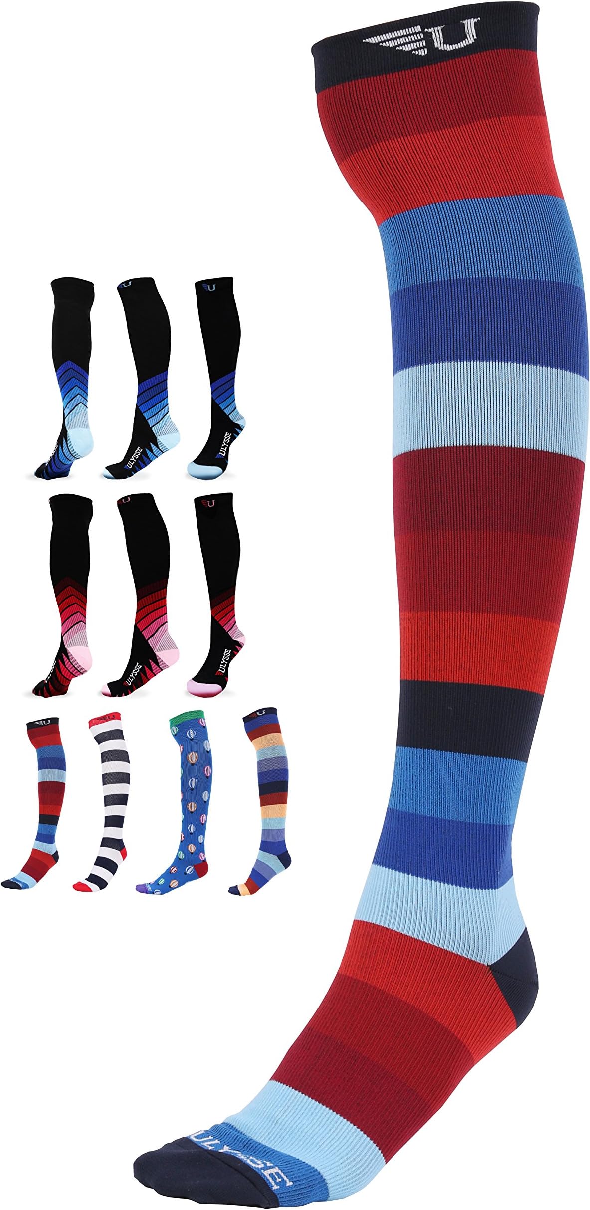Compression Socks Women & Men Perfect for Nurses Pregnant Women Flying Travel 20-30mmhg by Ulysse Athletica